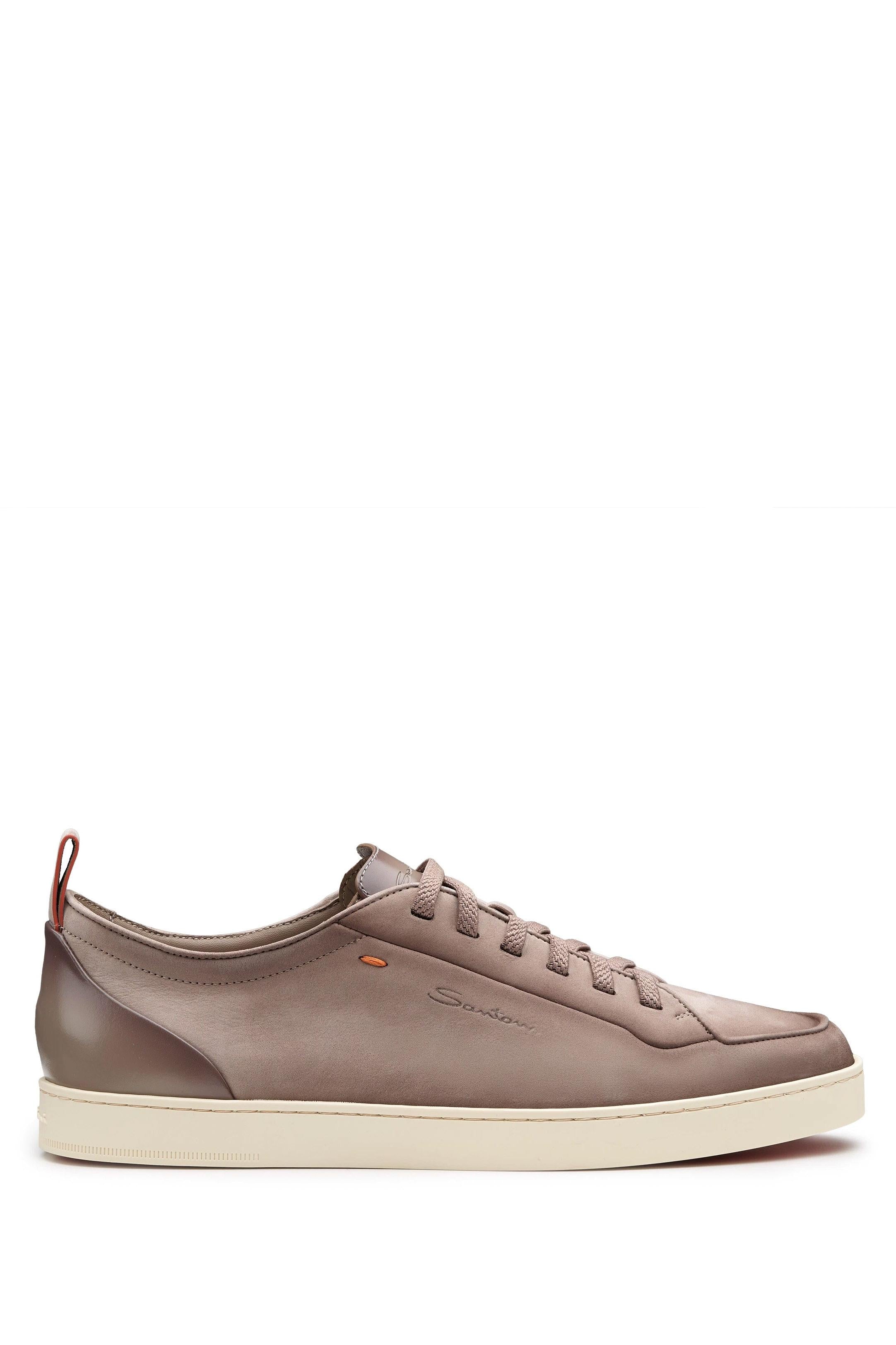 Santoni Sneaker in pelle nabuck Carezza con sfumature manuali MBN022184TIRTFEH E55