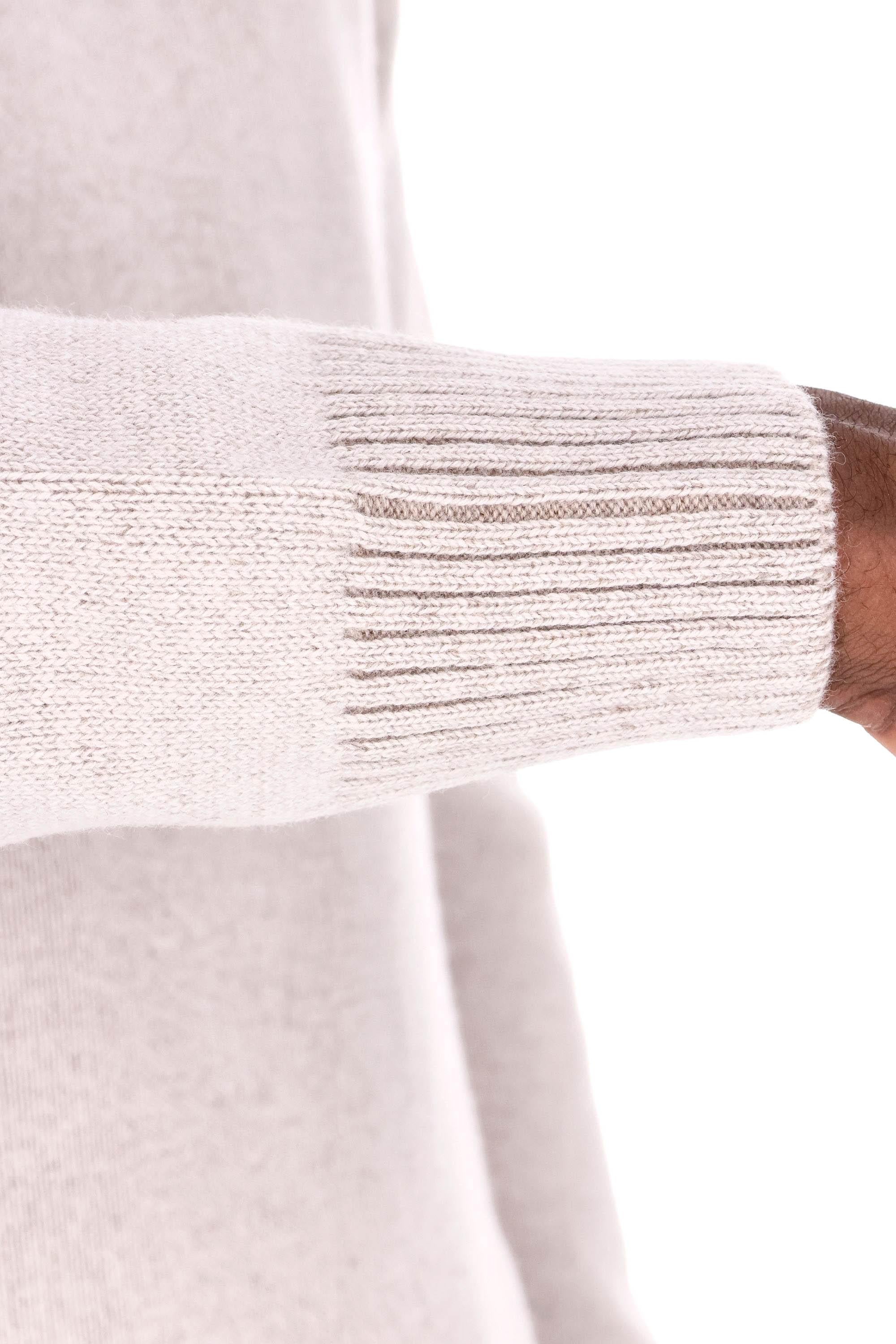 Maglia girocollo vanisé in lana-viscosa-cashmere 1961323555 0113 113 Barba