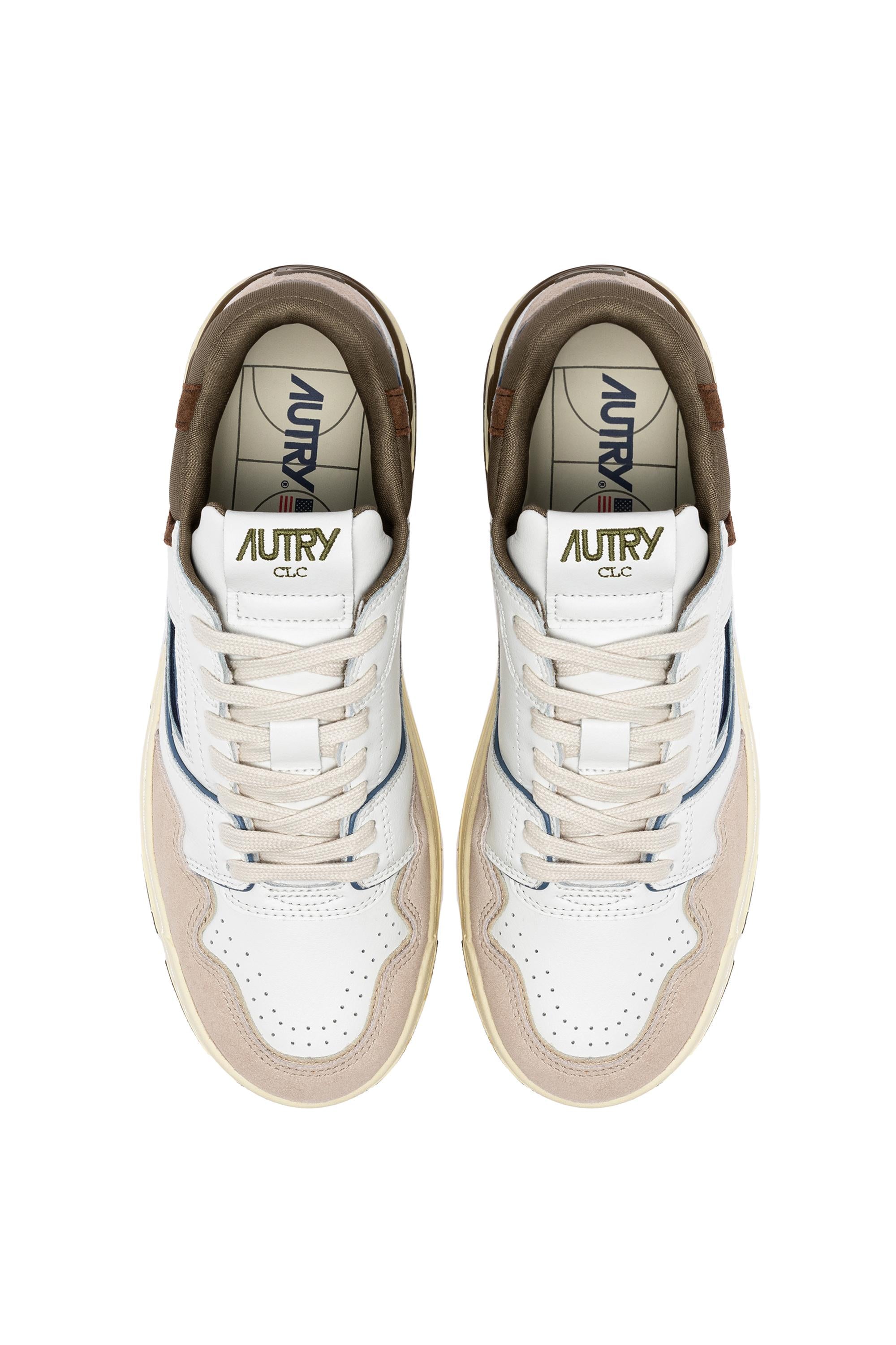 Autry Sneaker CLC con dettagli verde militare ROLM MC02 WHT/CVRTGREEN