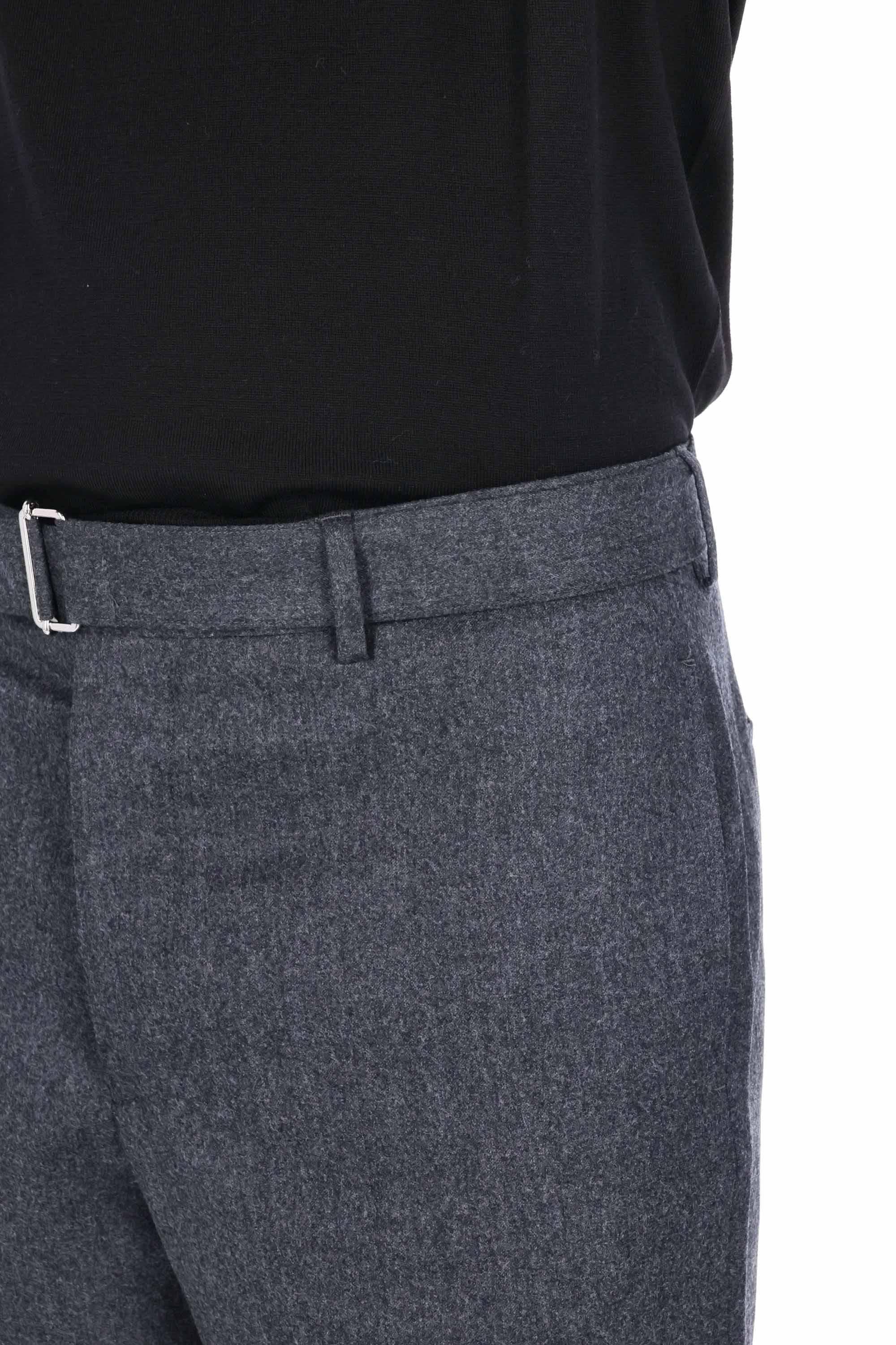 Officine Générale Pantalone in flanella modello Hoche MTLG463 DARK HEATHER GREY