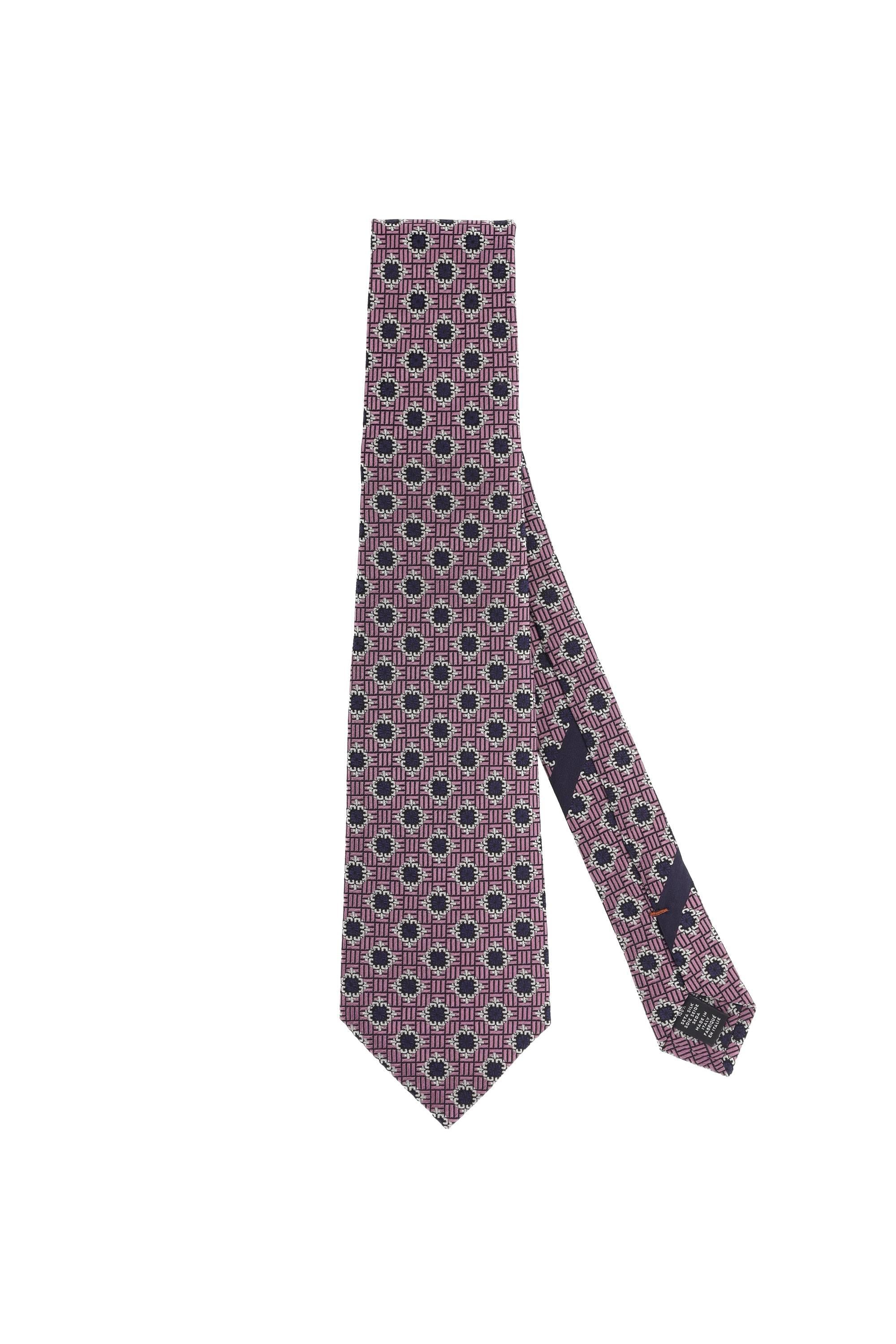 Zegna Cravatta jacquard in pura seta Z9D13TA9-1P9/2 PI1