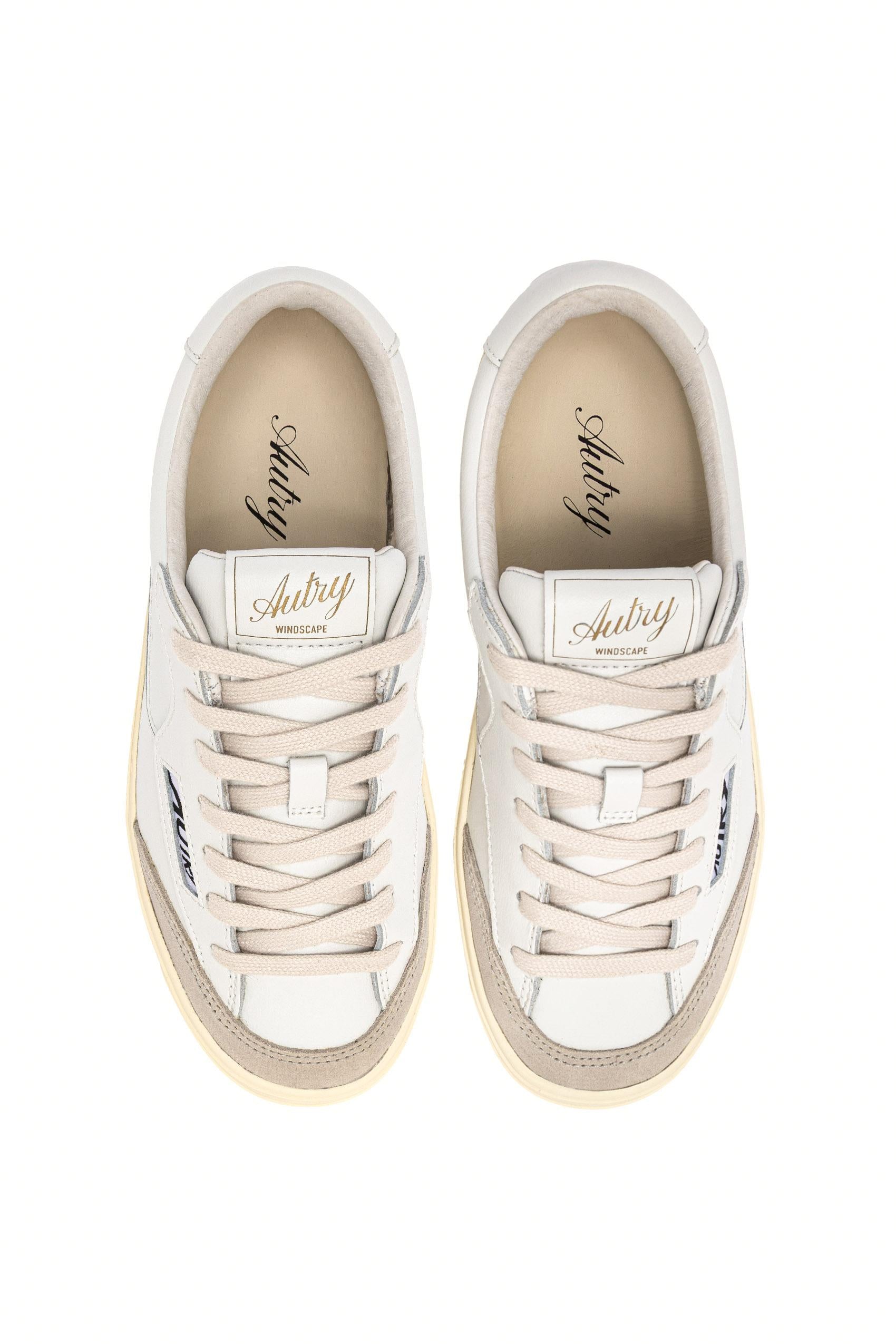 Autry Sneaker donna Windscape in pelle con talloncino bianco SCLW UK01 WHT/WHT