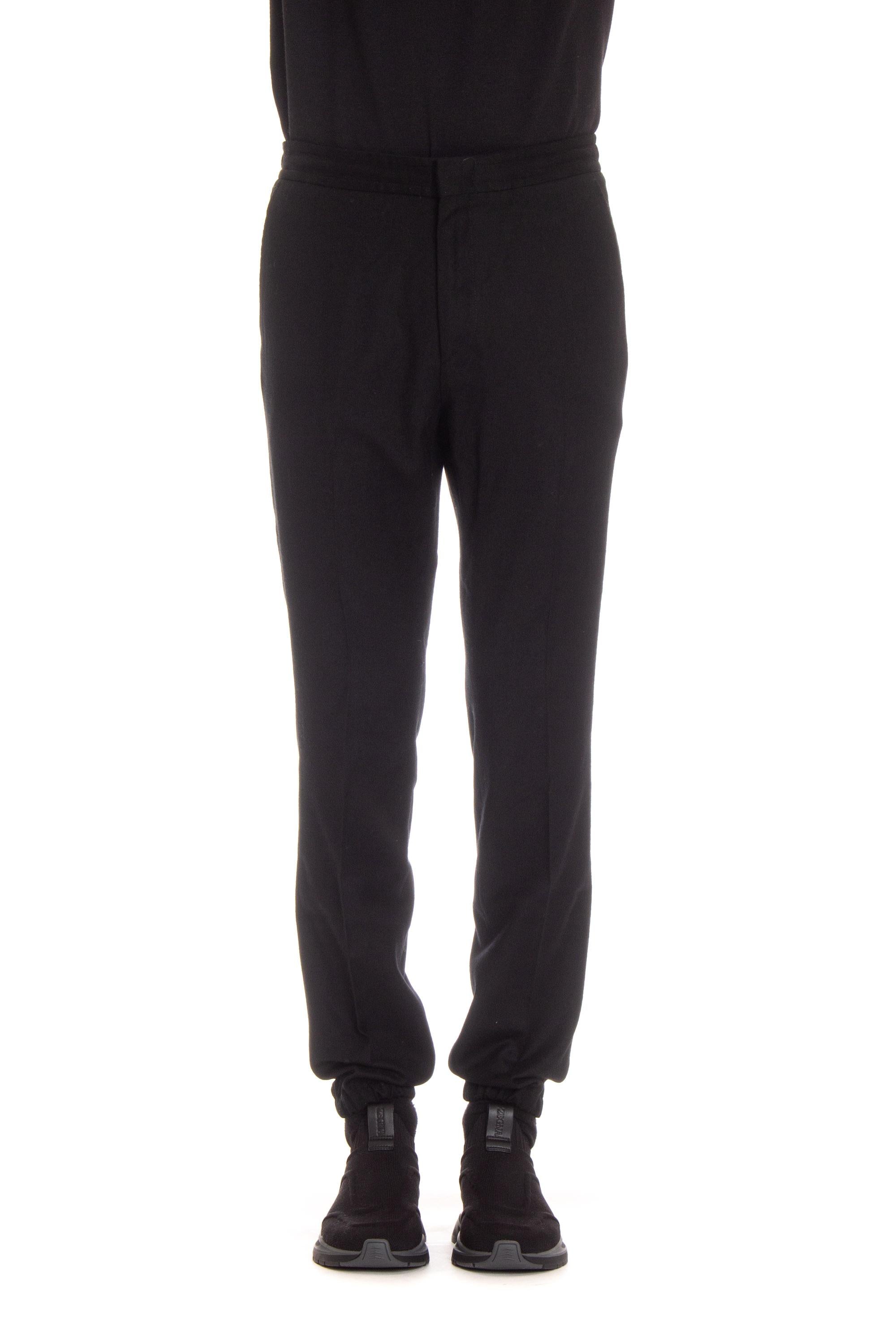 Zegna Pantalone jogger in lana Techmerino 6ZF705A6 73V4C1 8