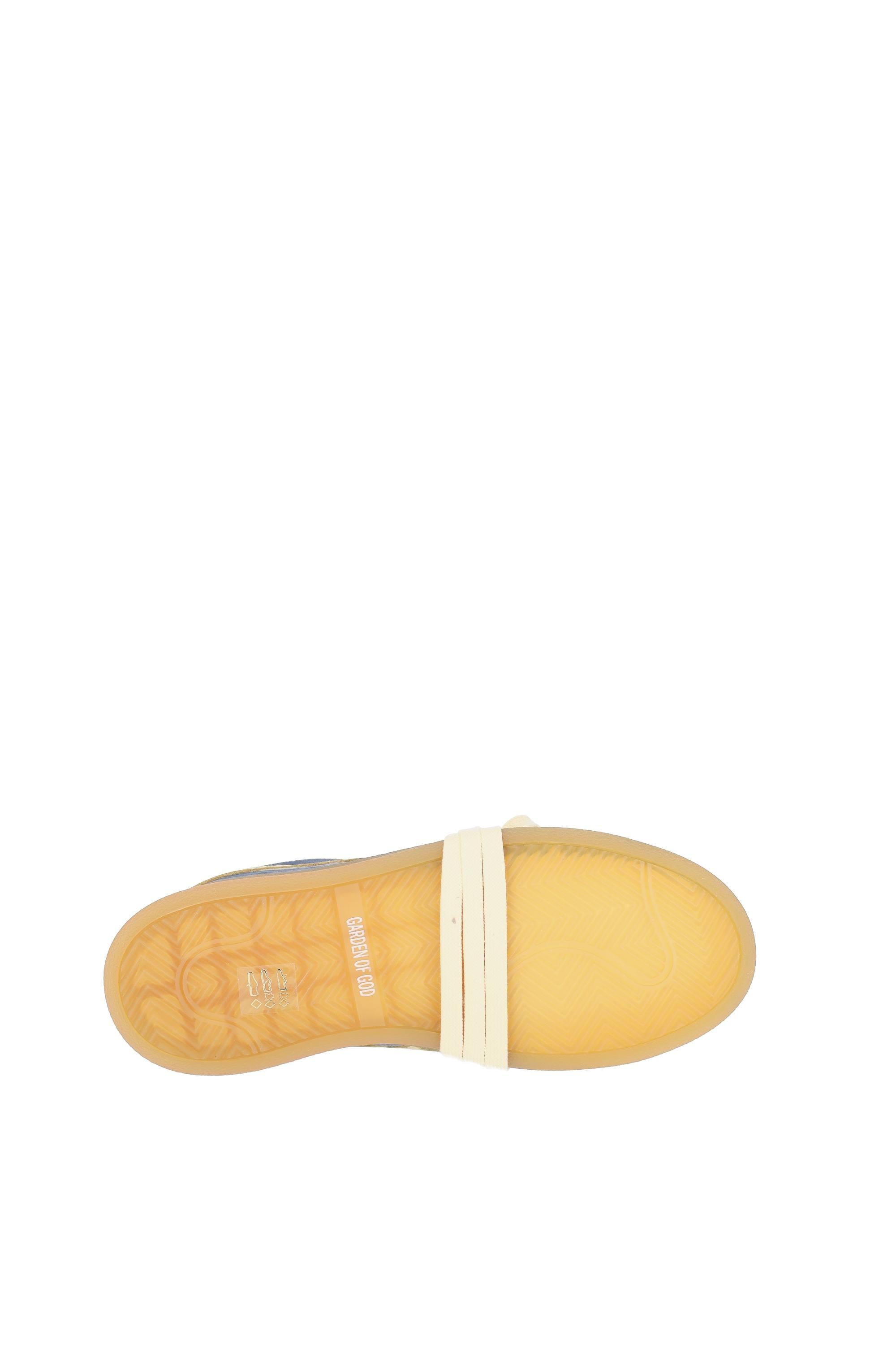 Garden of God Sneaker in camoscio con dettagli in pelle mod. Earth EARTH GREY/YELLOW