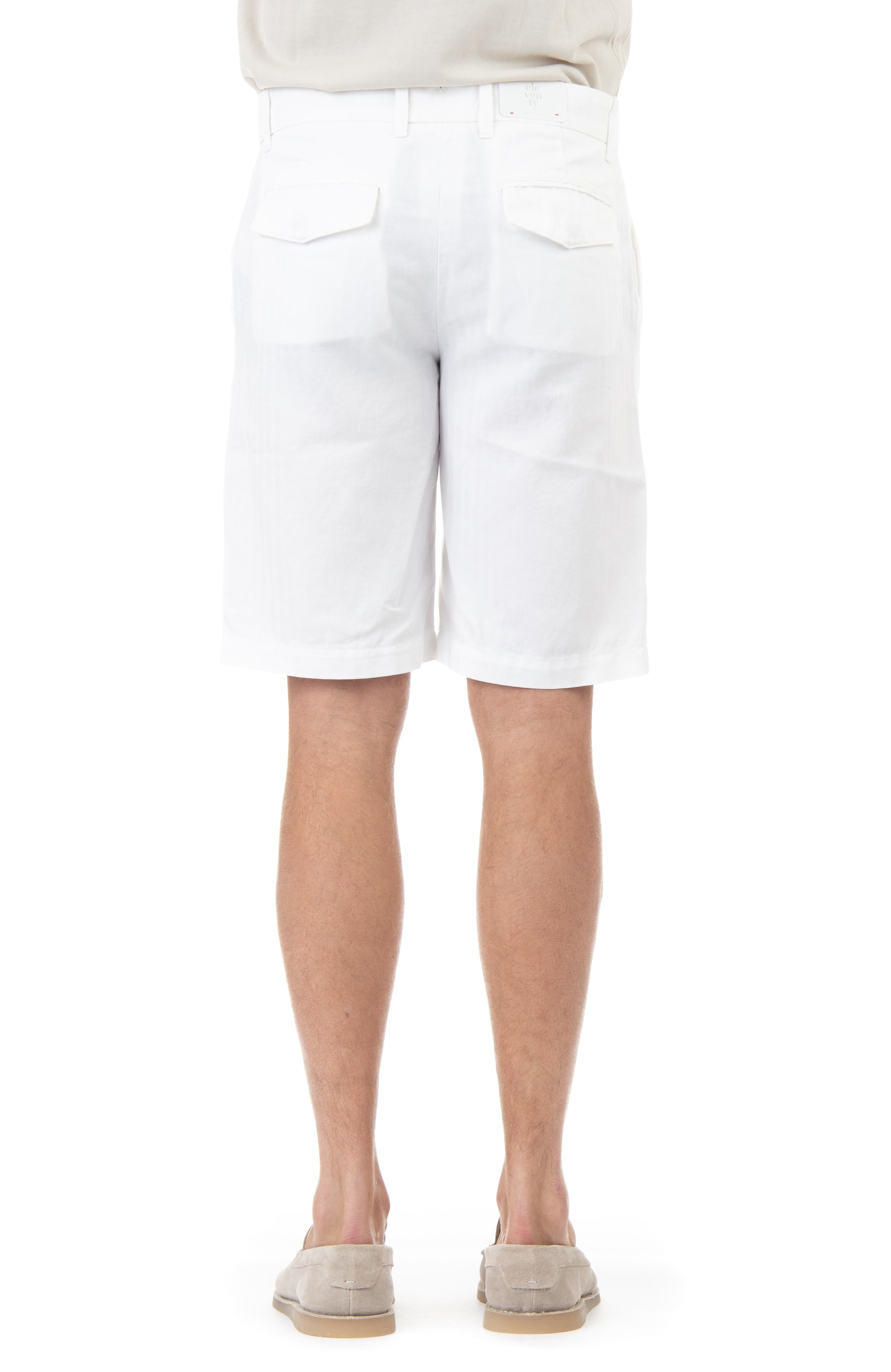 Eleventy Bermuda chino in cotone-lino G70BERC05 TET0G003 01