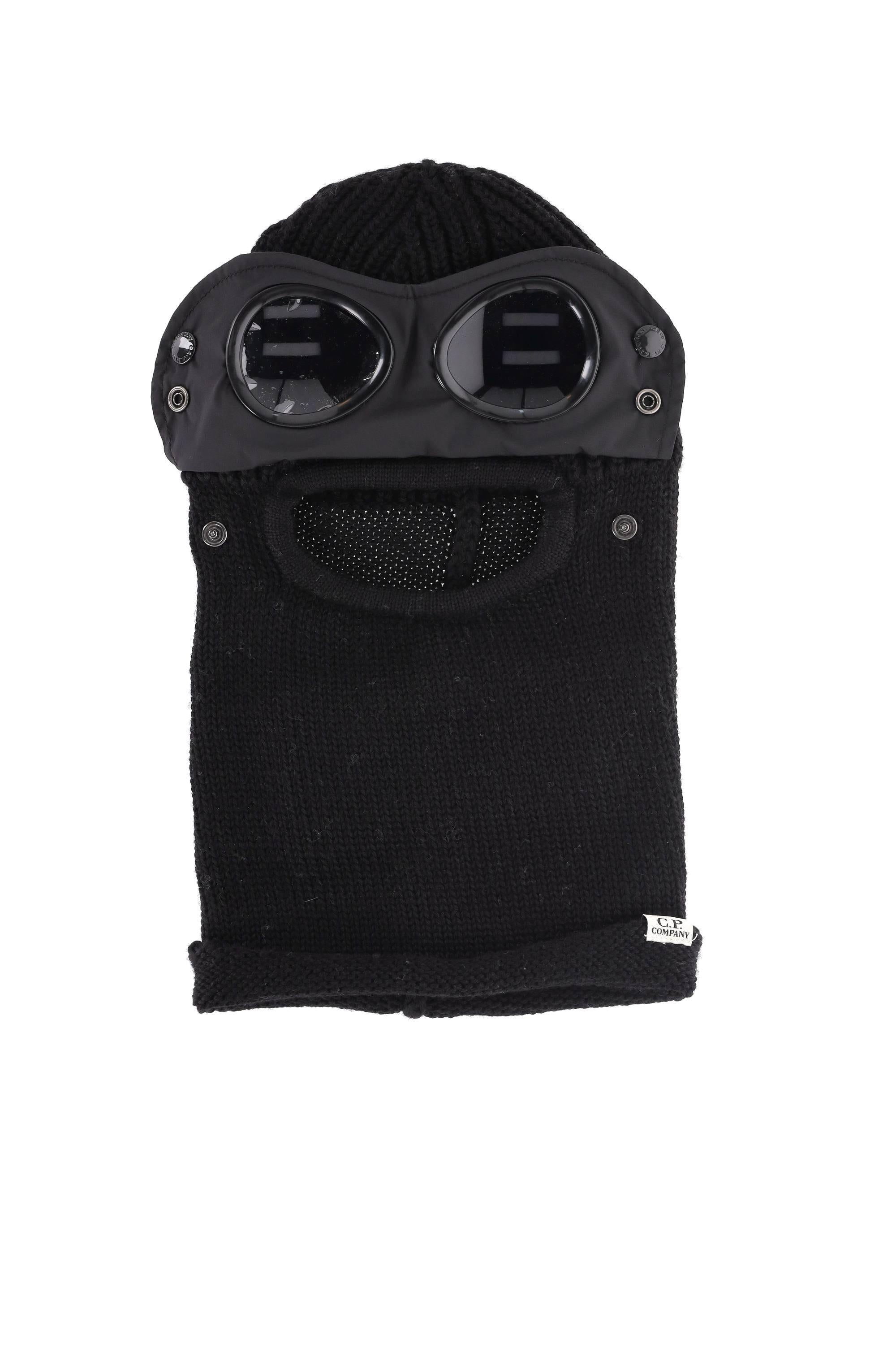 CP Company Passamontagna in lana con goggle 3321A-CAP NER