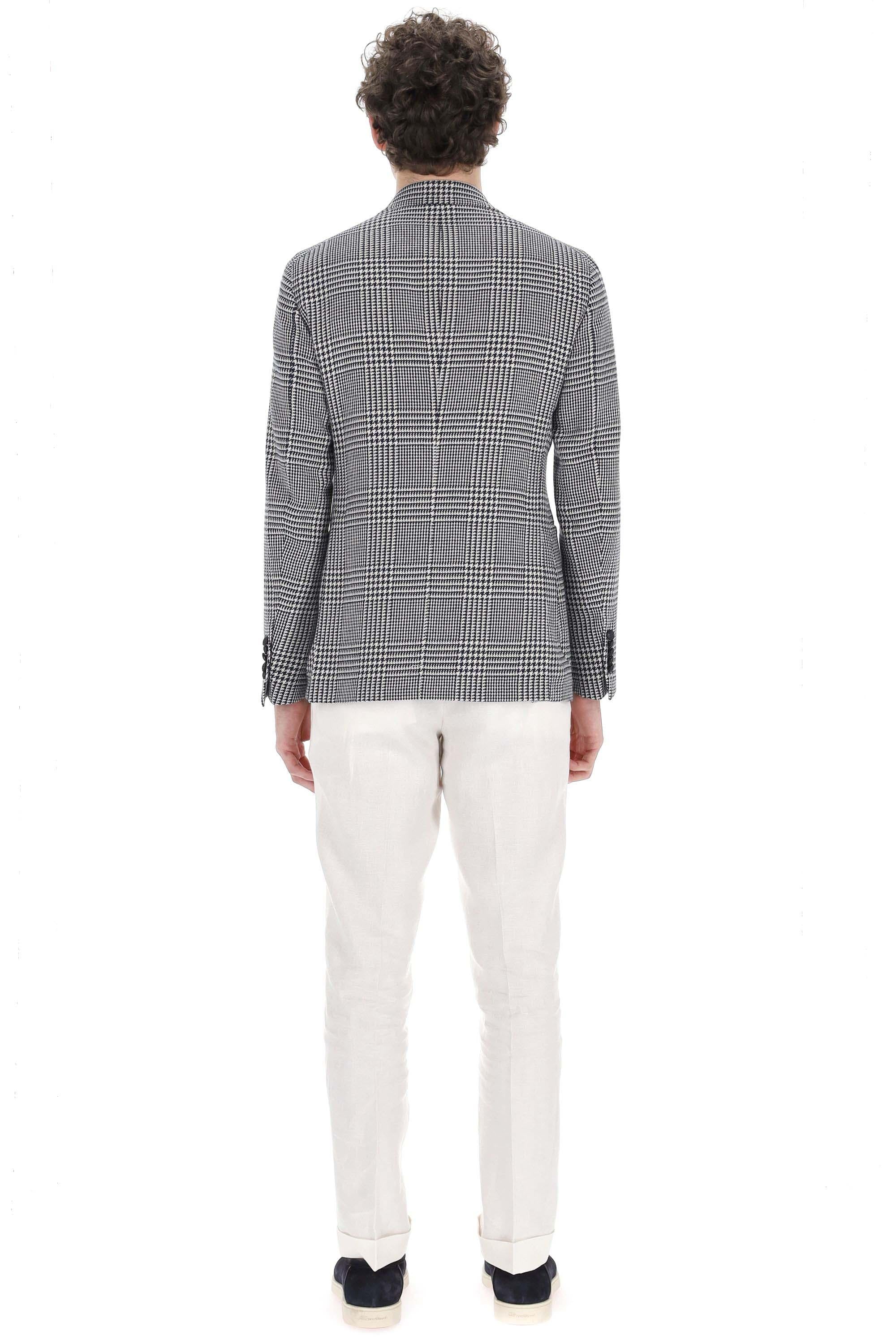 Giacca doppiopetto in cotone-lino linea Pino Lerario G-PL20K-340300-25E331 EB874 Tagliatore