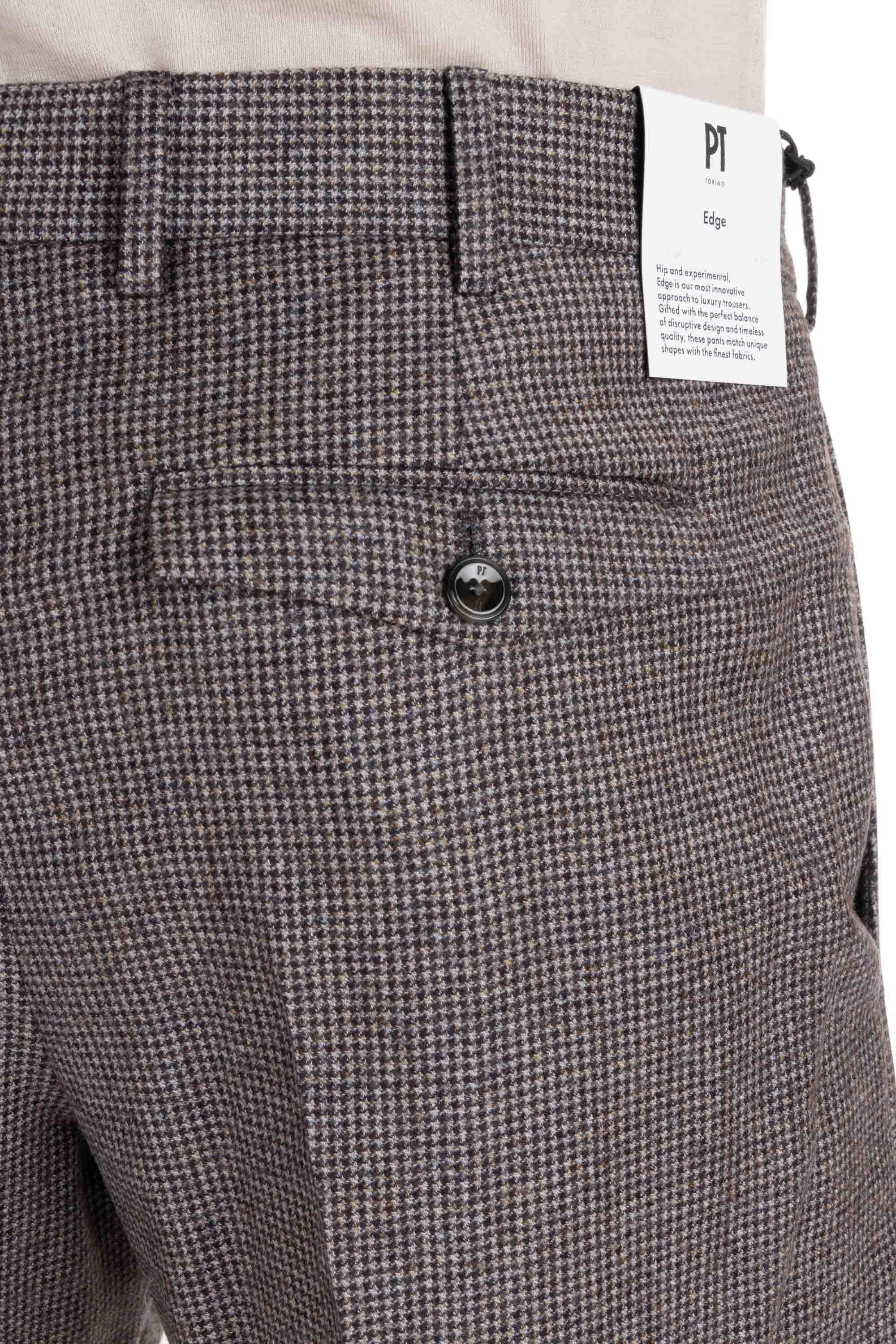 Pantalone in flanella micro fantasia Rebel fit RFZAZ40FWD MA24 0230 PT Torino