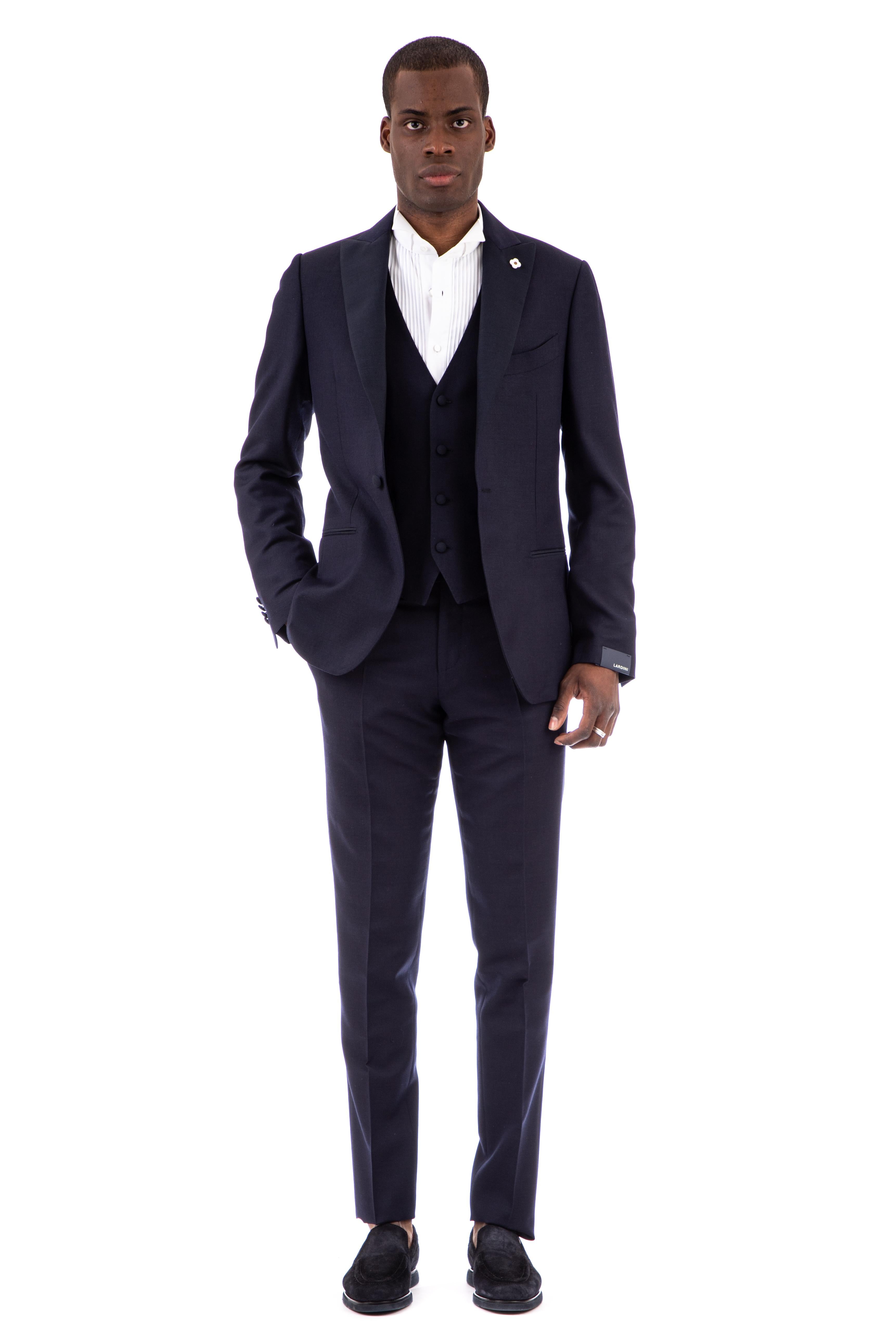 Abito smoking con gilet EM7746E4 EME58313 842 Lardini