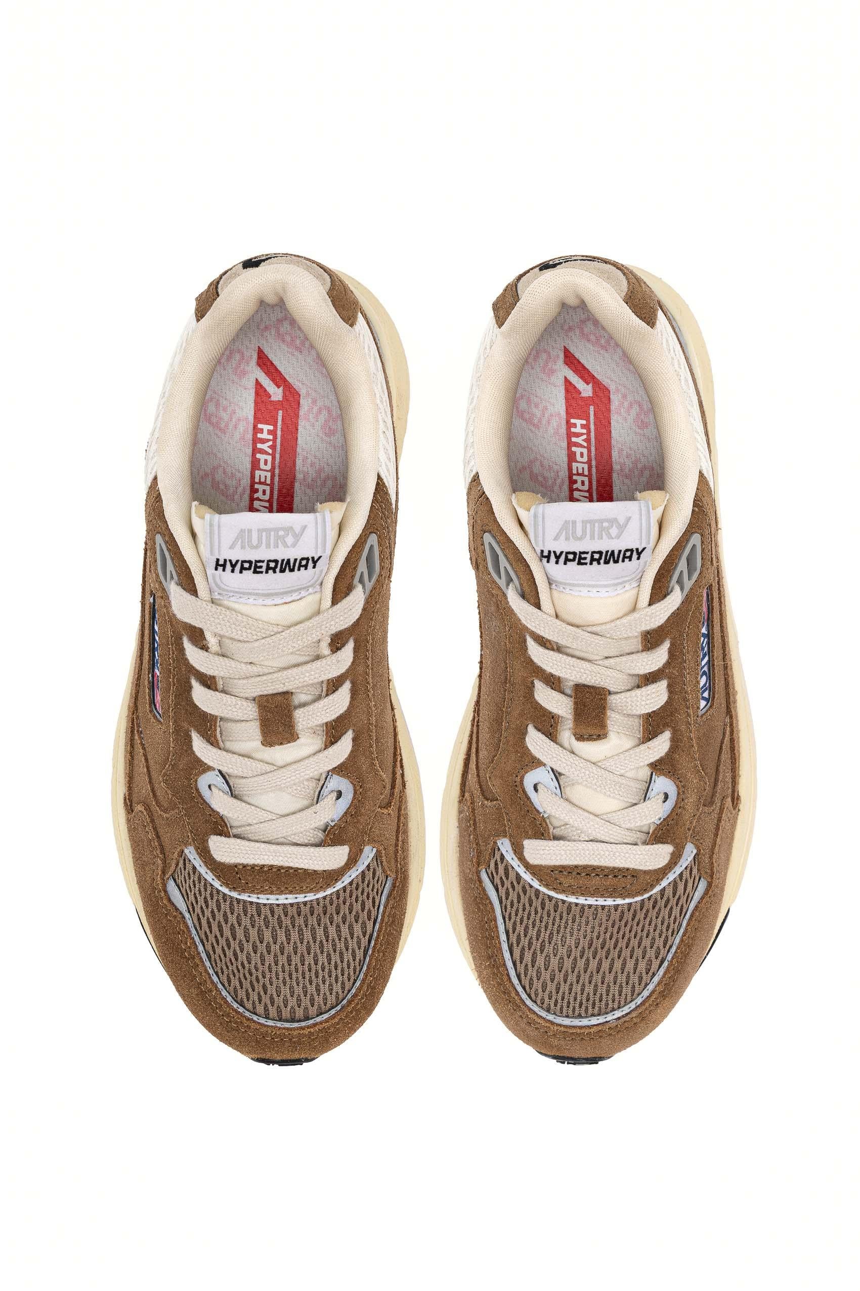 Running donna in camoscio modello Hyperway HYLW UM04 CIGAR/SILV Autry