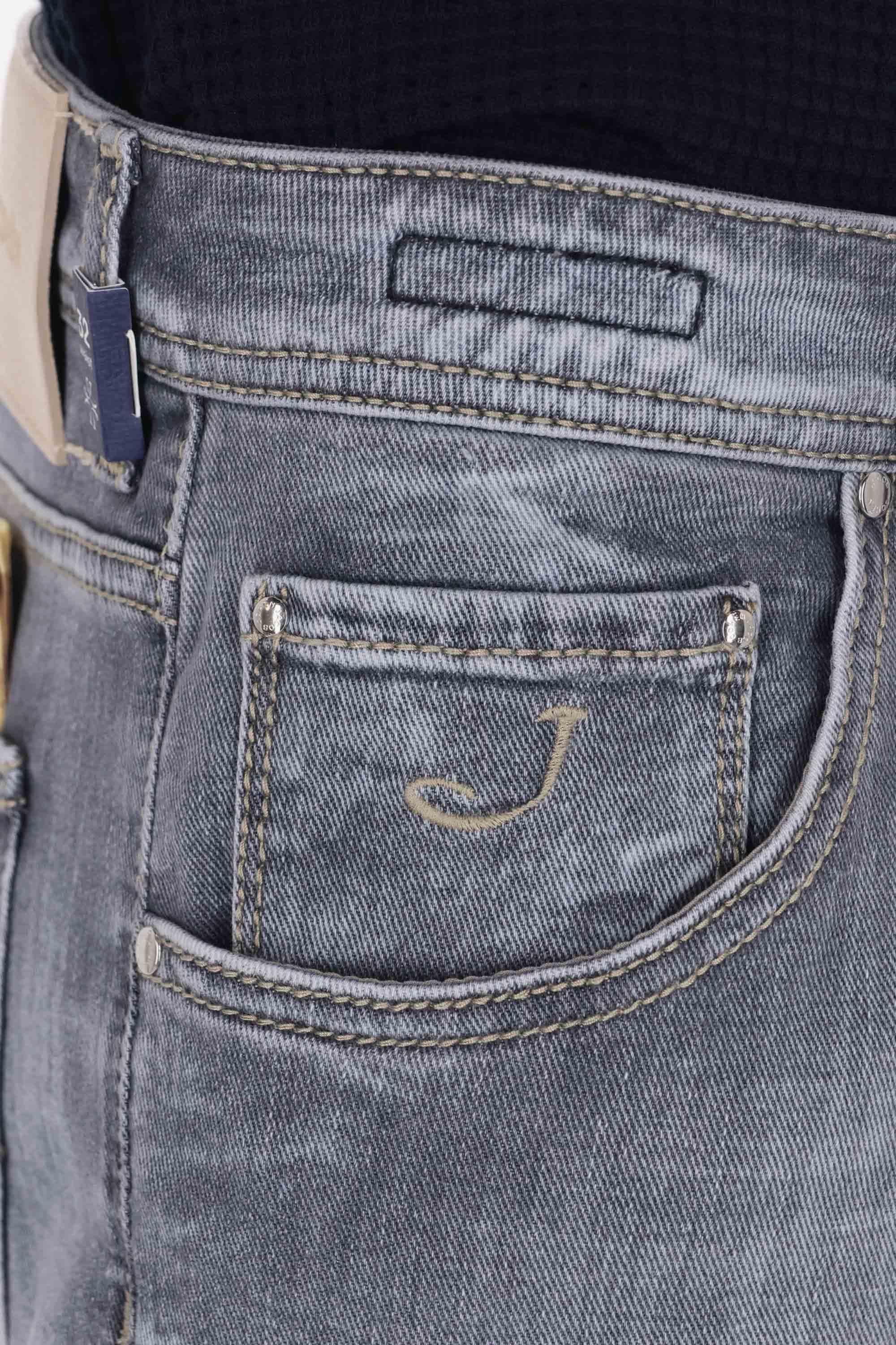 Jacob Cohen Jeans grigio in cotone comfort Scott fit QE015-053-S4126 700D
