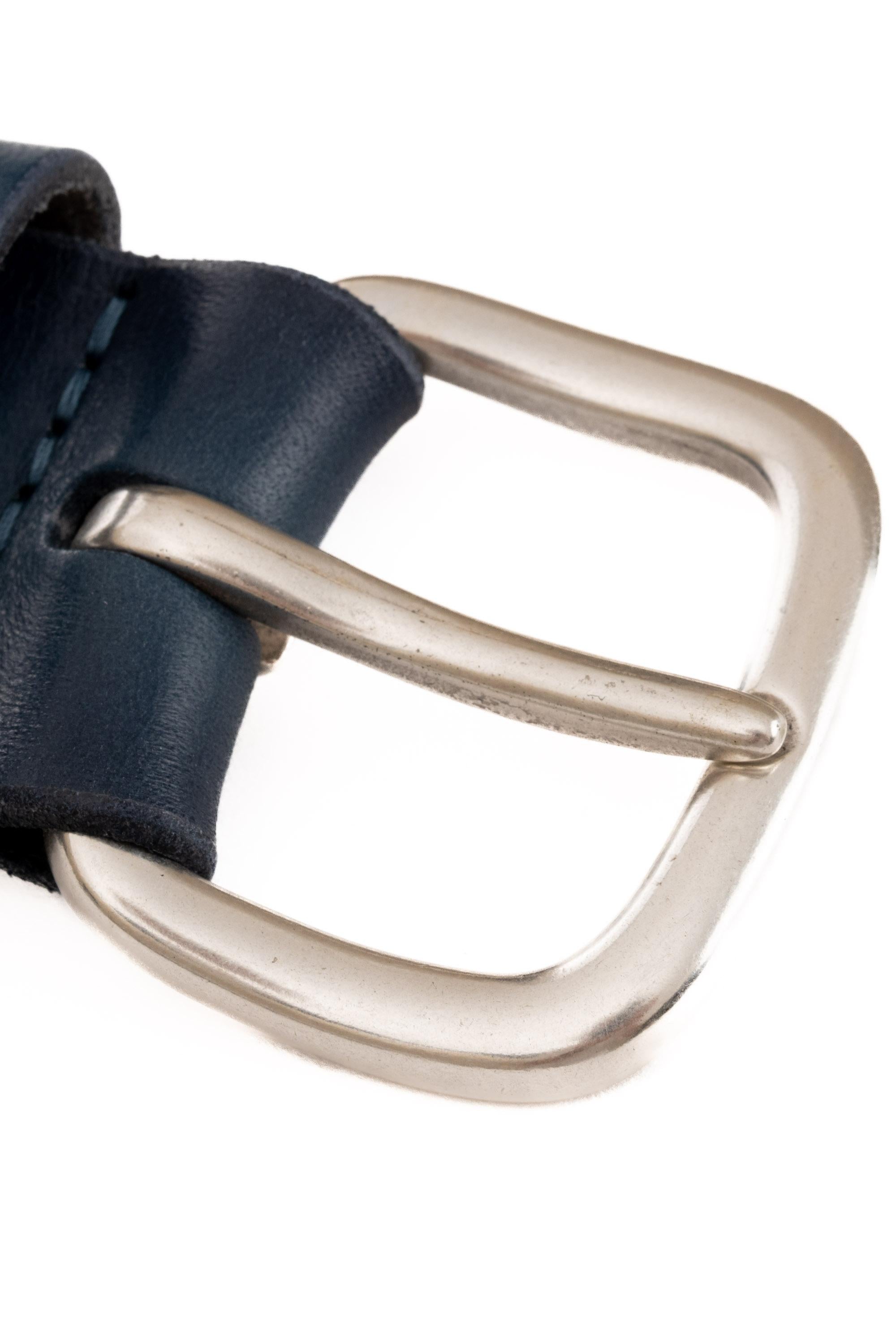 Orciani Cintura in pelle delavè U07624/2 JEANS