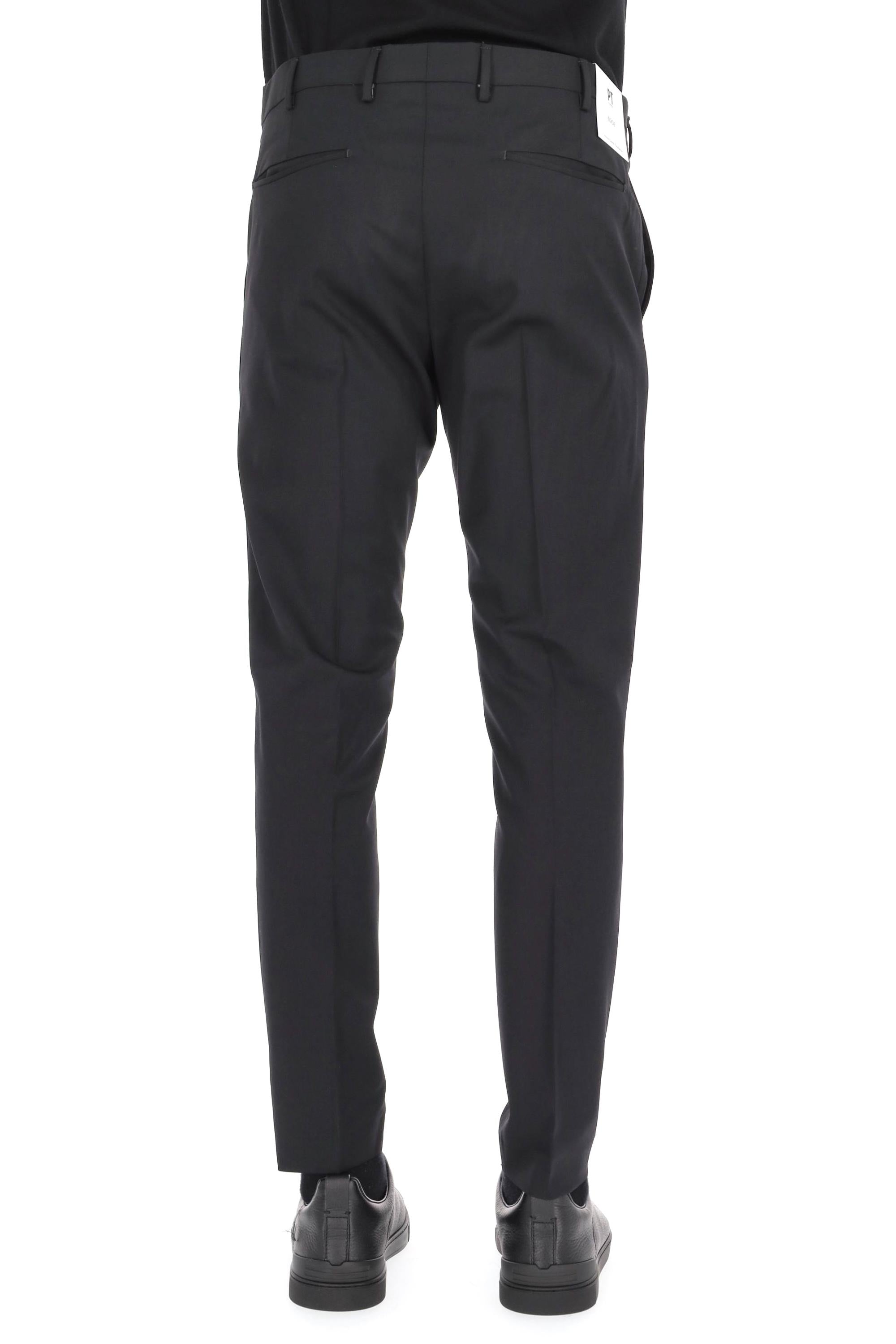 Pantalone in batavia di lana b-stretch fit Dieci AFX0Z00FWD MA37/3 0990 PT Torino