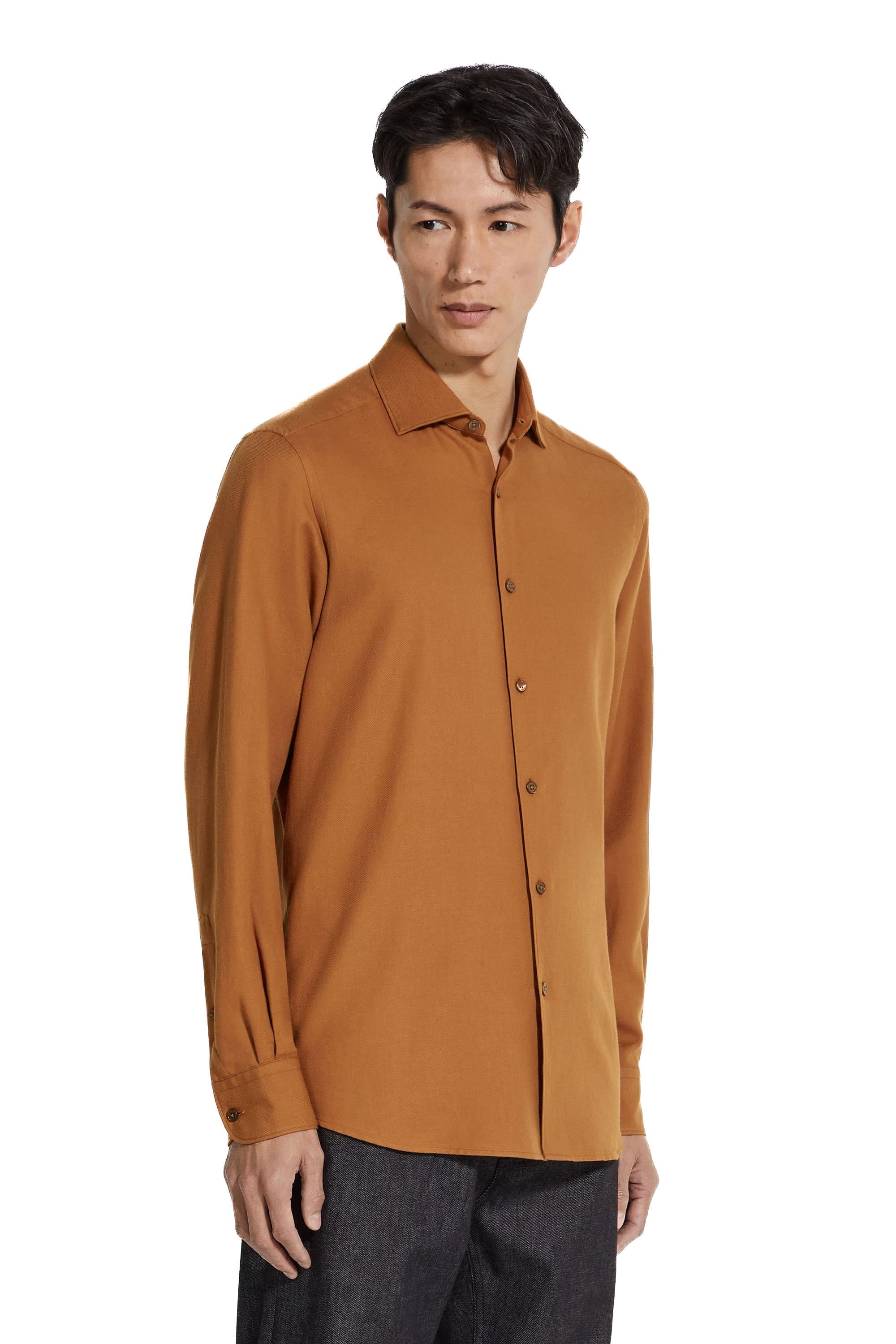 Zegna Camicia in cotone-cashmere CashCo E8X44A6 SRF5 591