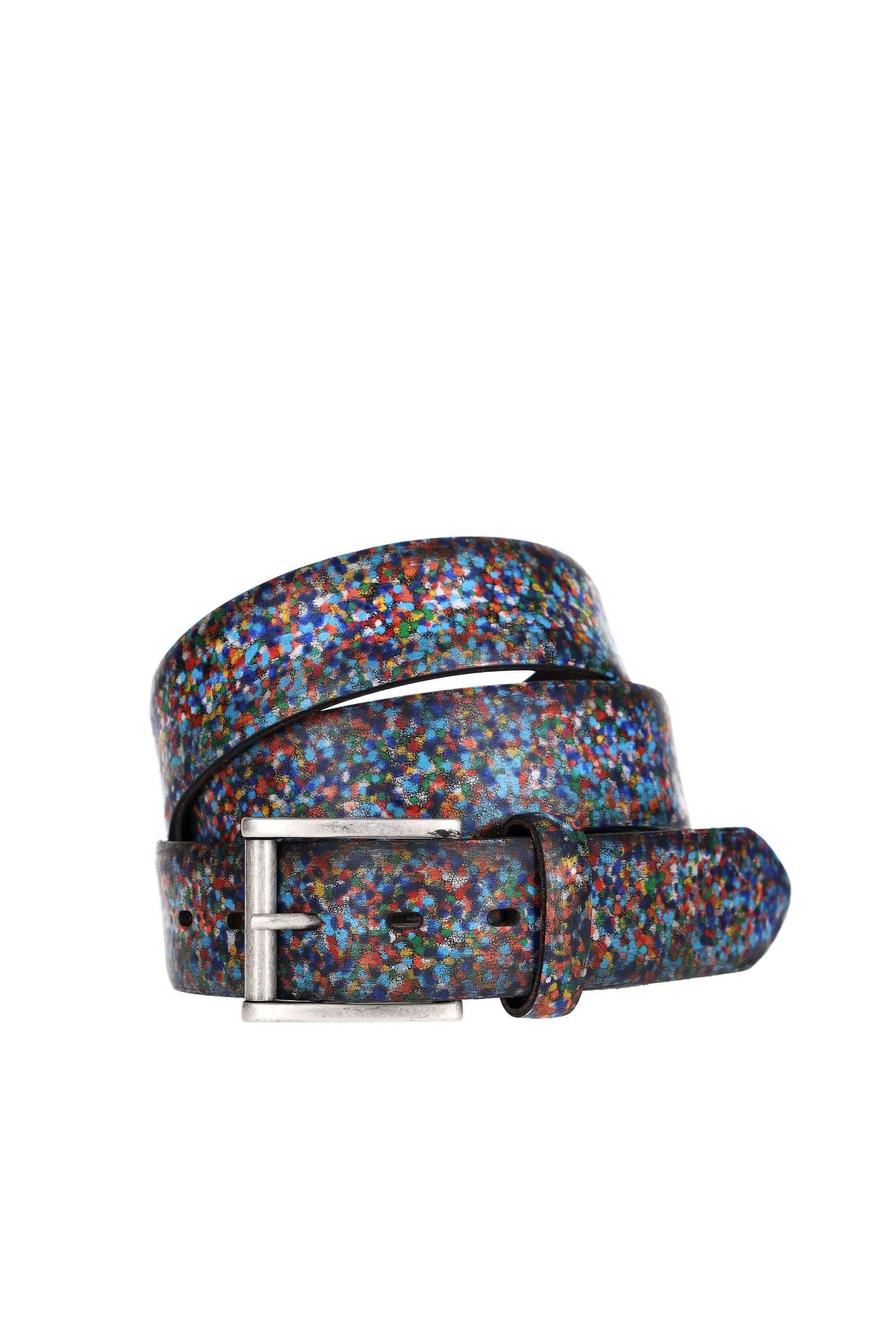 Artigianato Italiano Cintura artigianale in pelle "Gocce" GOCCE MULTICOLOR MLTCLR