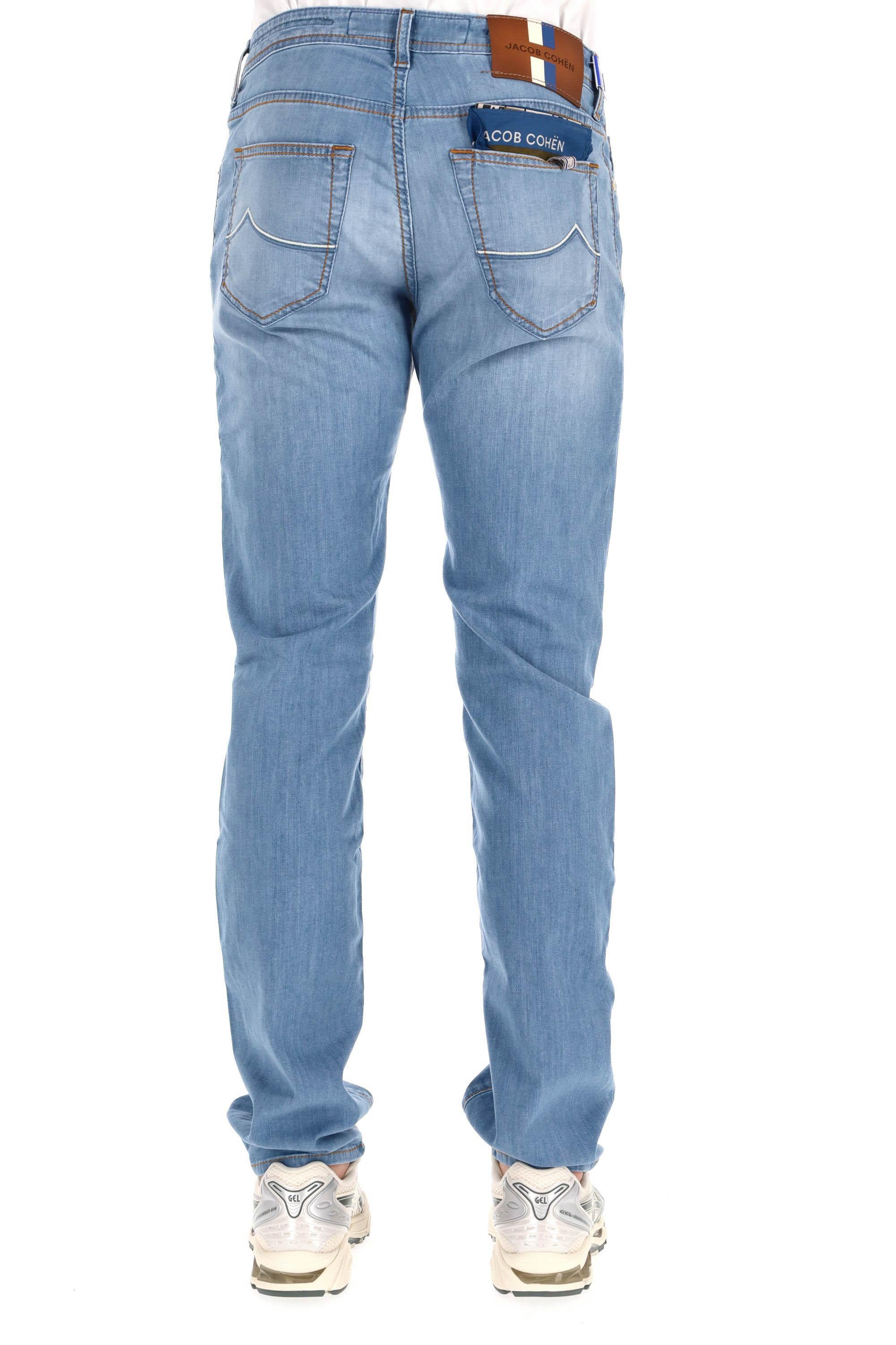 Jacob Cohen Jeans etichetta pelle Bard fit QM006 T03 S4258 300D