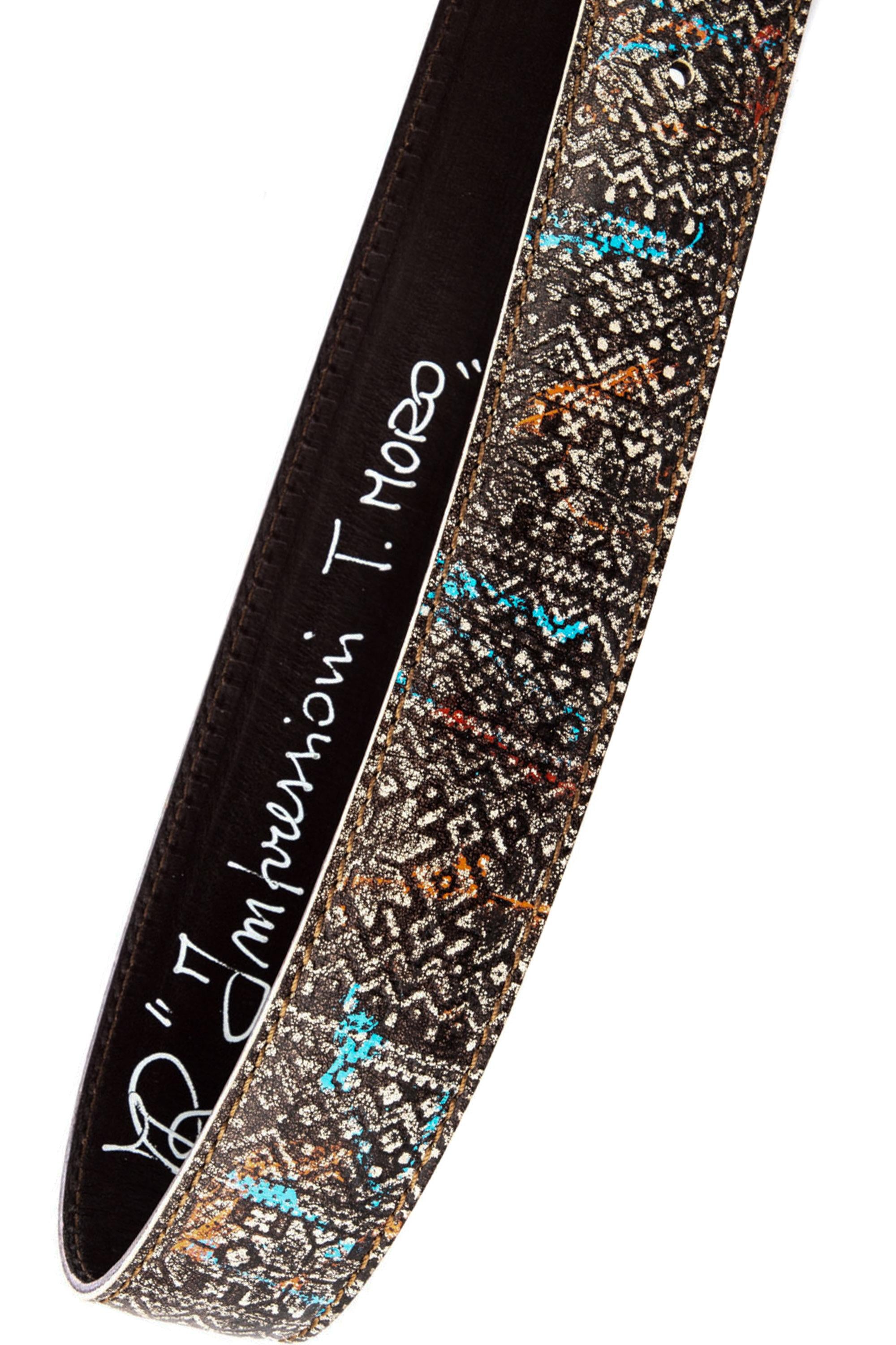 Artigianato Italiano Cintura artigianale in pelle "Impressioni" IMPRESSIONI MLTCLR