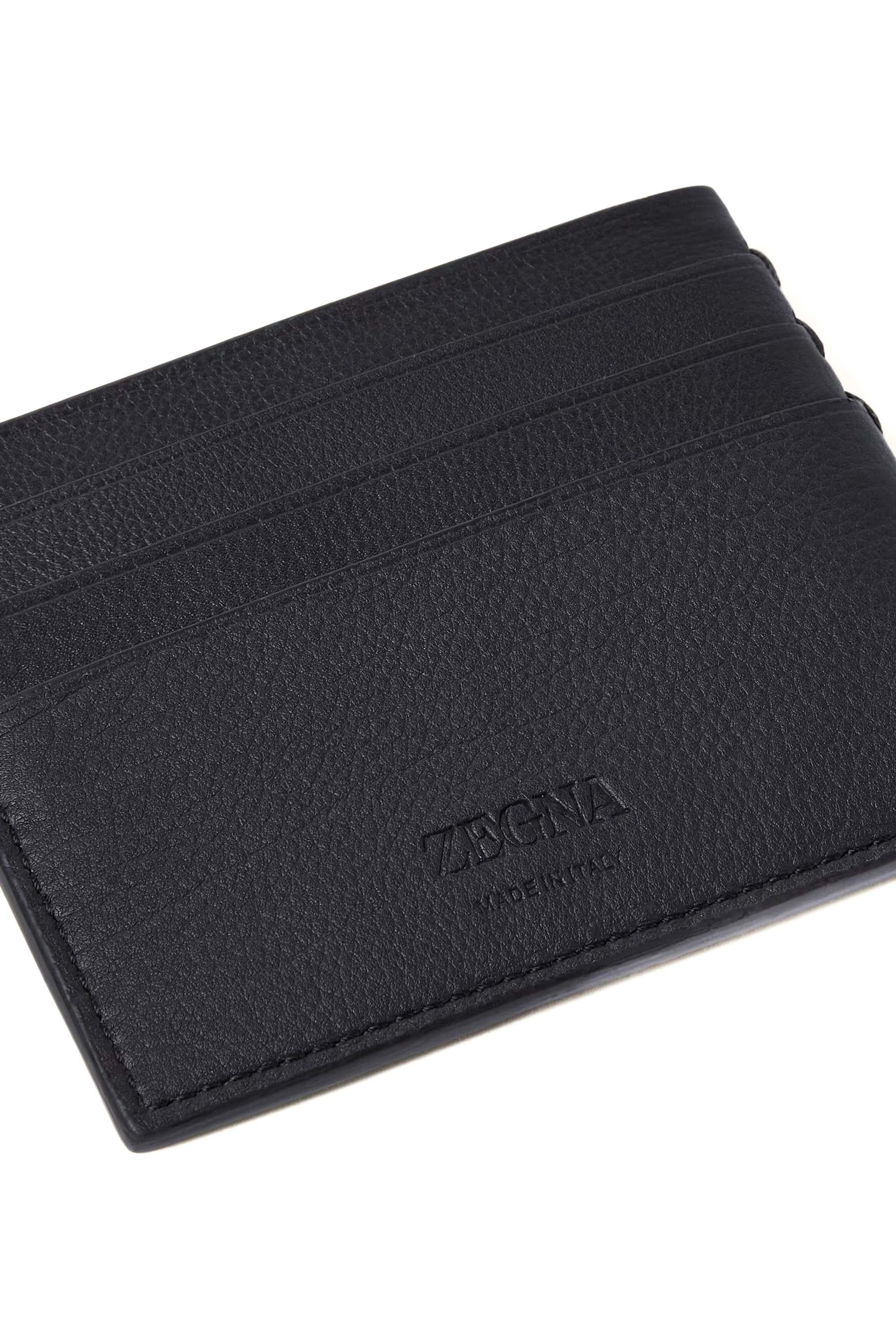 Zegna Portacarte a sei scomparti in pelle second skin LHOTO-E2012Z/2 GLA