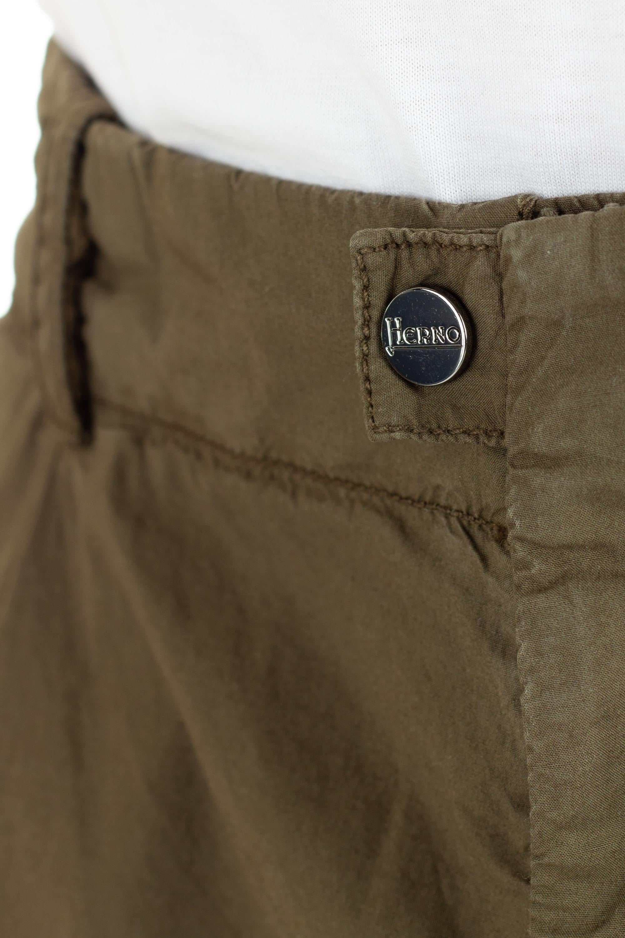Pantalone cargo in cotone popeline PT000040U 7730T02 Herno