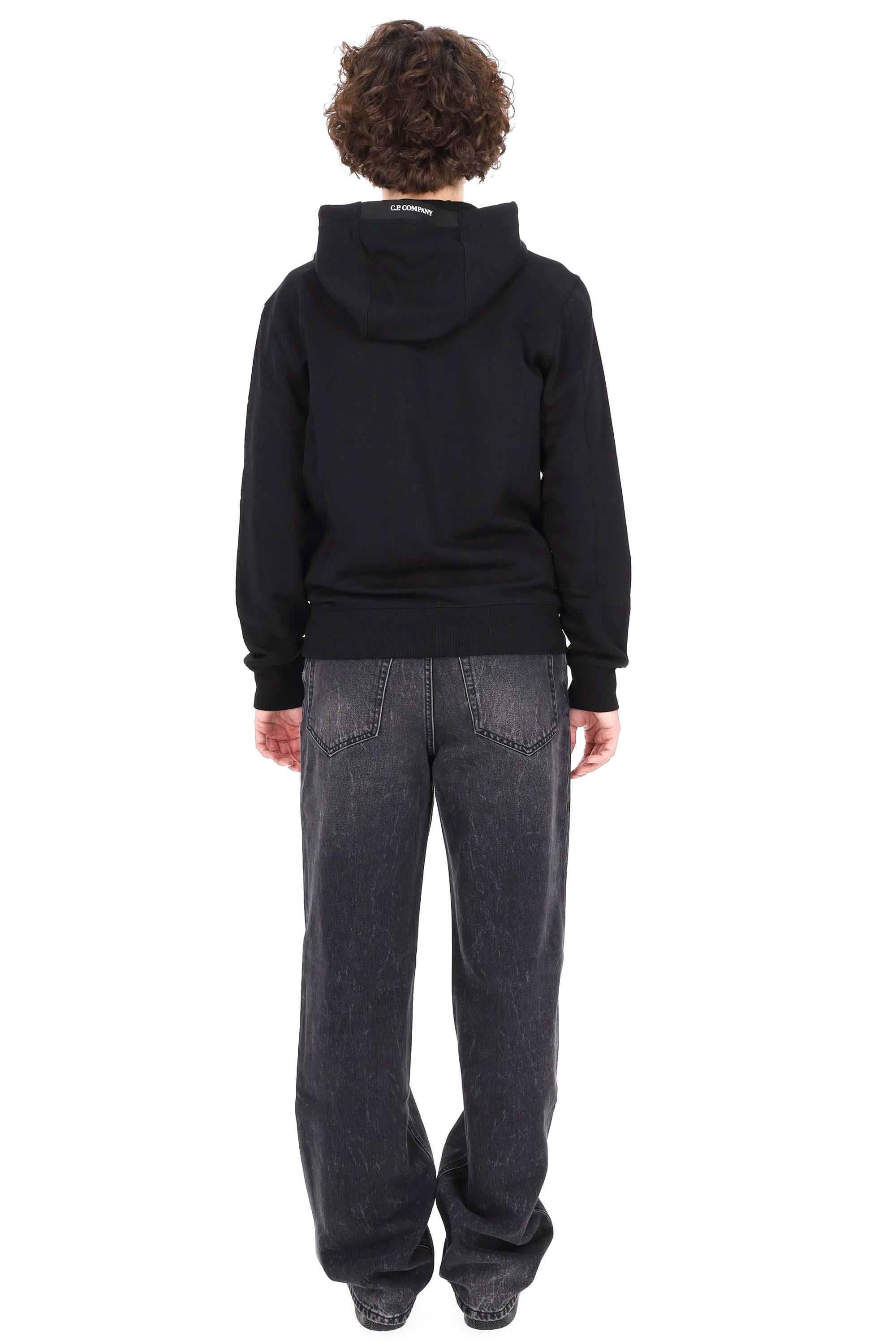 CP Company Felpa con cappuccio in cotone diagonale RCCMSS714A-005086W/2 999