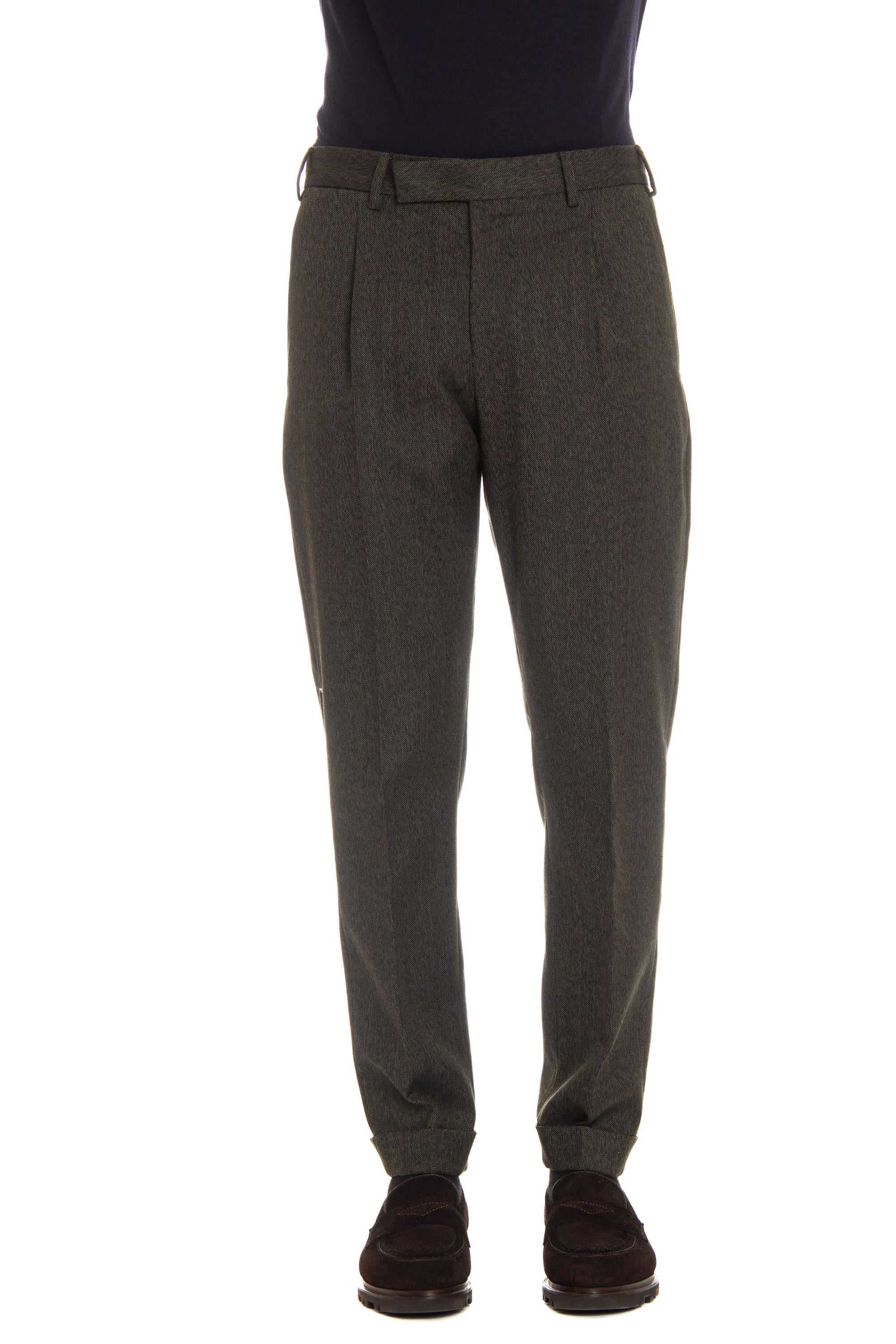 Pantalone in lana spina di pesce Rebel fit 1 pence RFZAZ40FWD MR80/2 0440 PT Torino