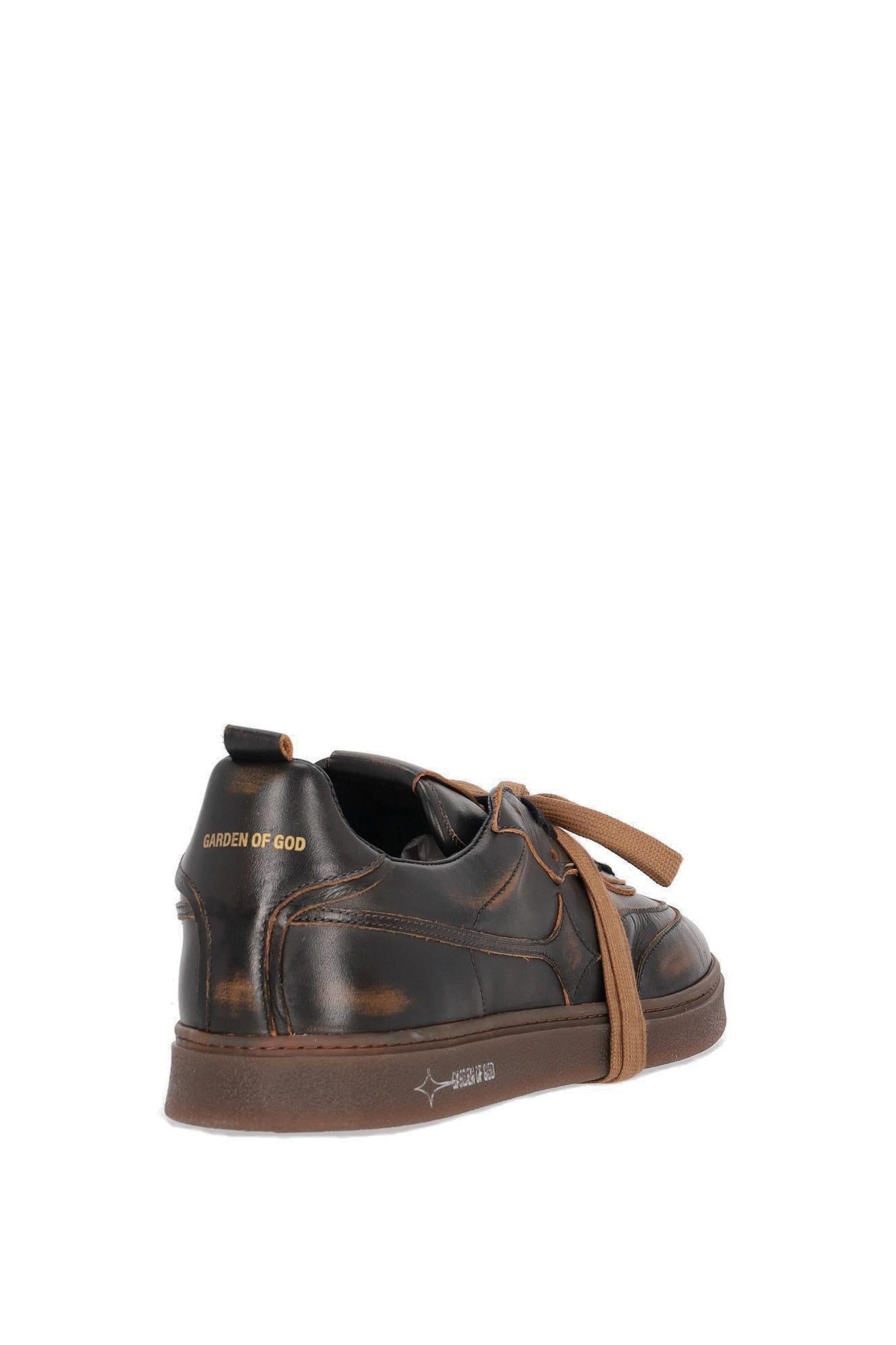 Garden of God Sneaker in pelle faded modello Earth EARTH LEA/2 BLACK FADE