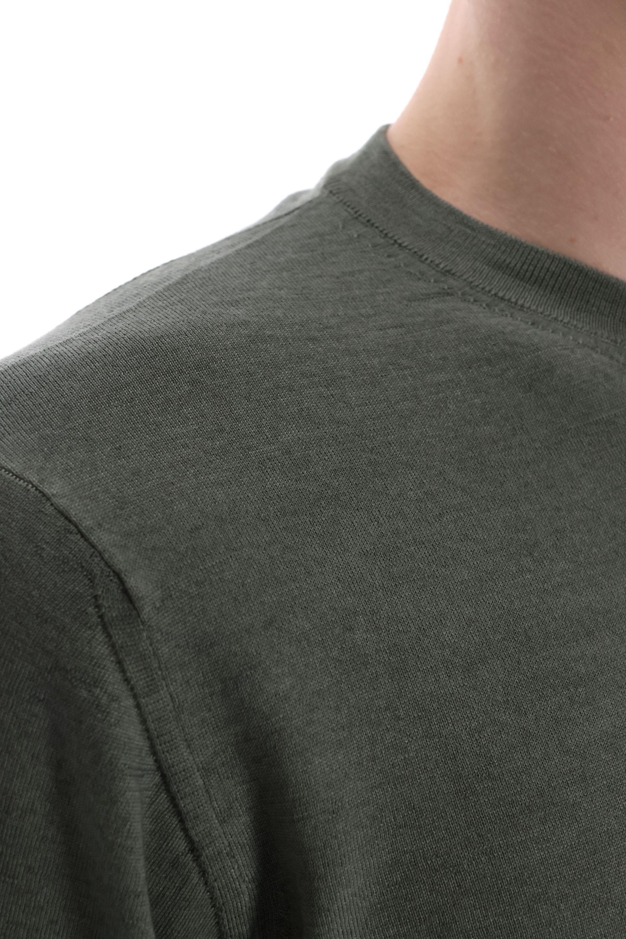 Maglia girocollo in lana acquerello super 140's D0D103A-5 473 Drumohr
