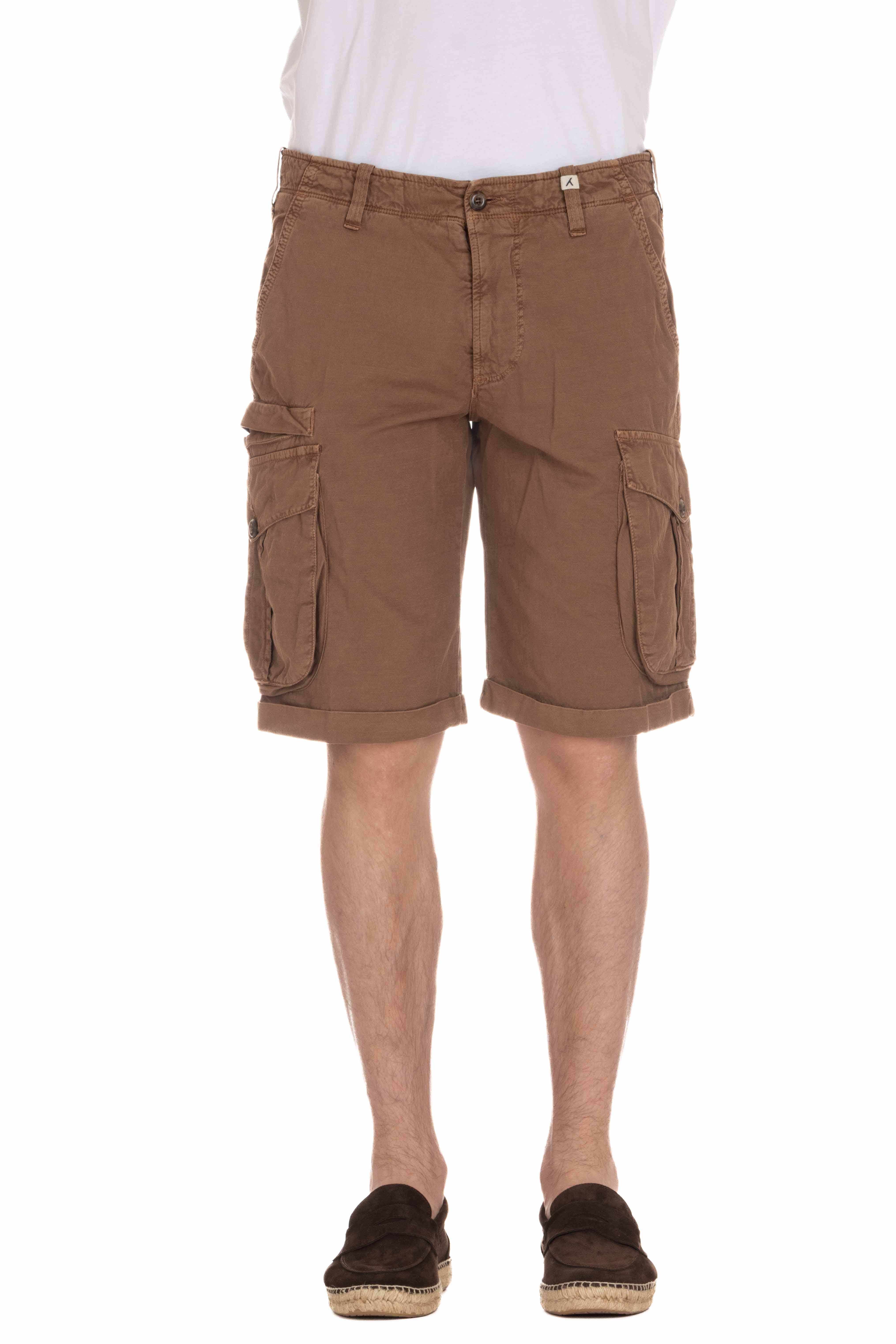 Bermuda cargo in cotone-lino comfort 24M77B 85 48 Myths