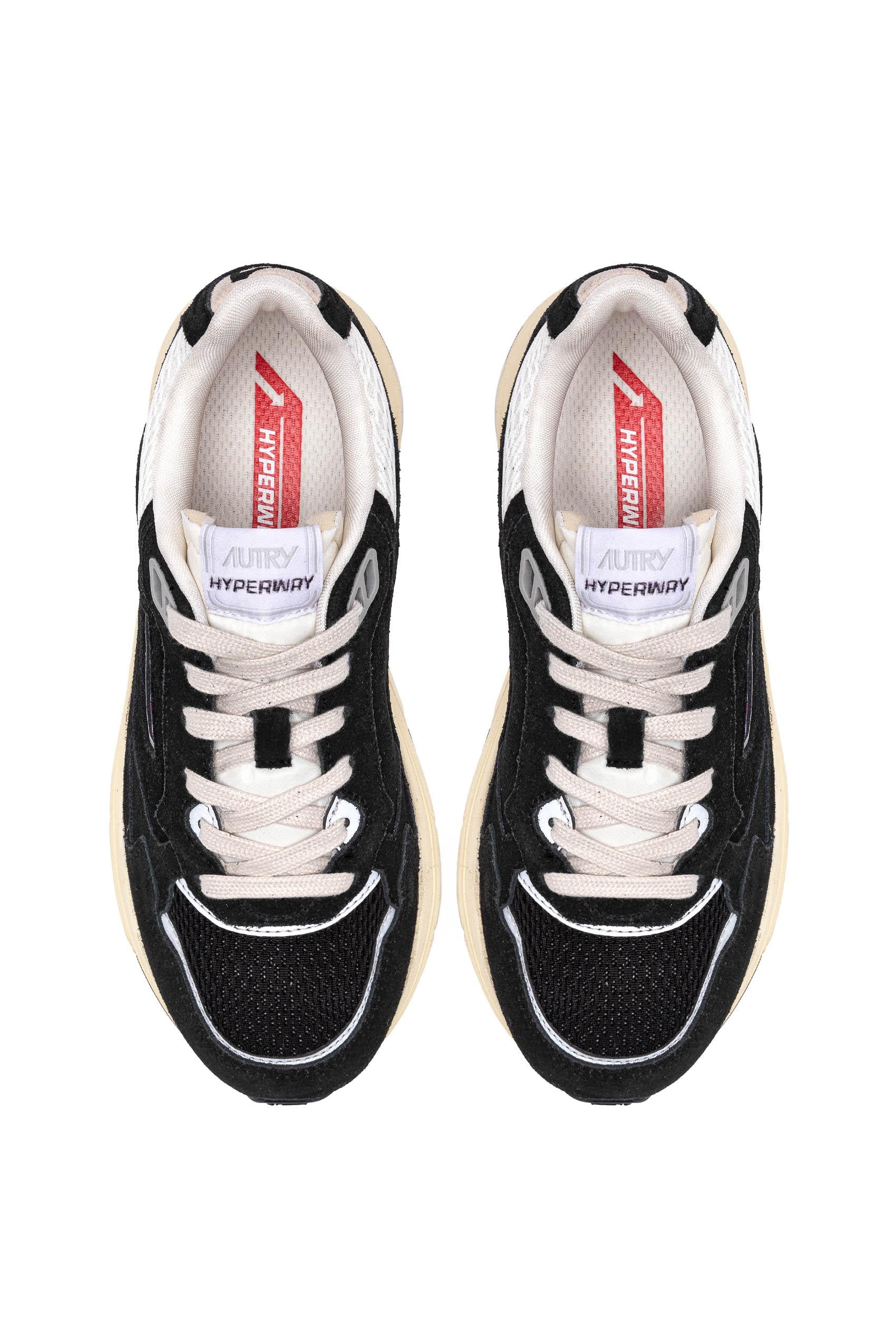 Autry Running donna in camoscio modello Hyperway HYLW UM07 BLACK/SILV