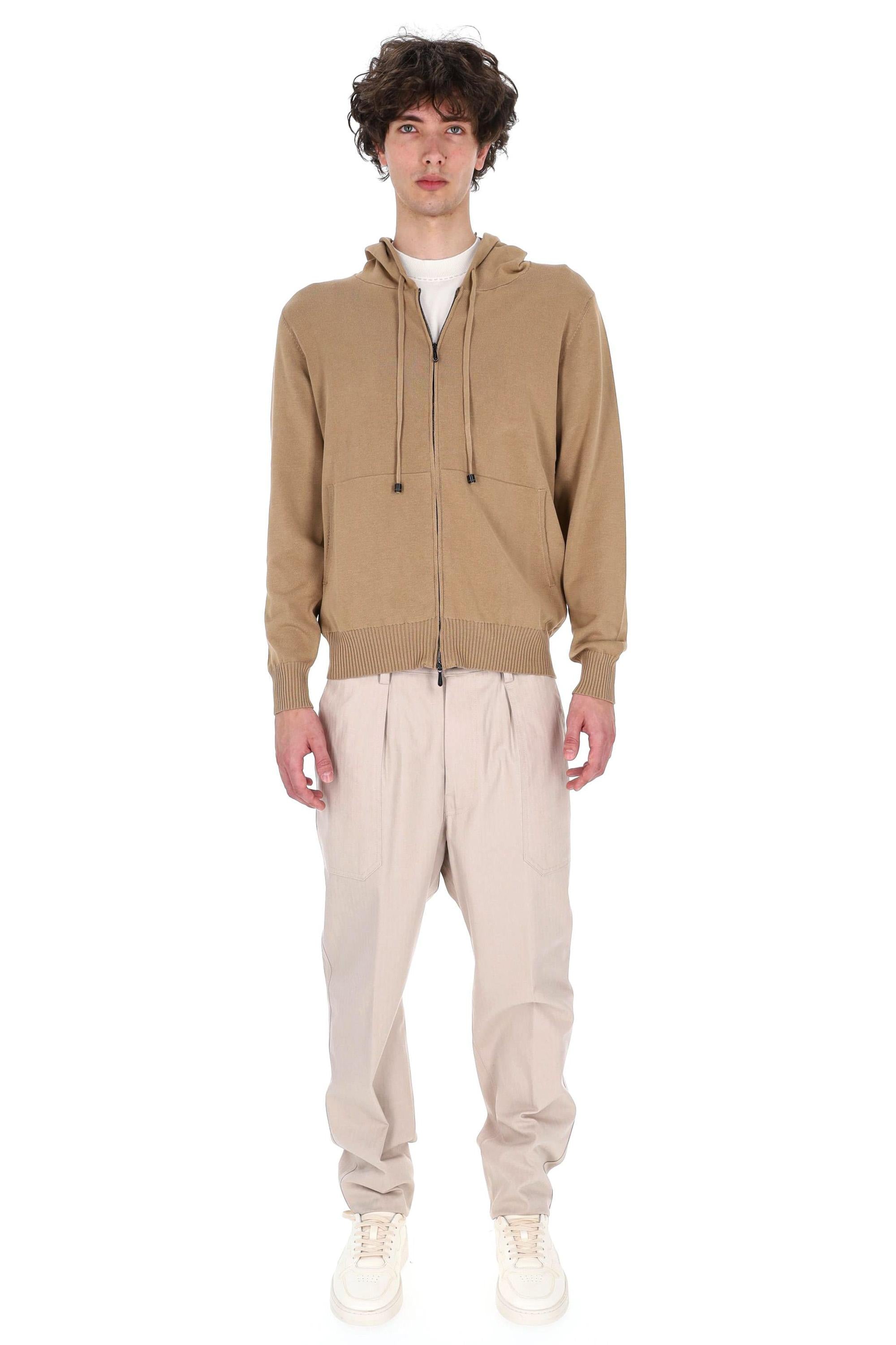 Drumohr Felpa in cotone con cappuccio D1Z305CZL 541