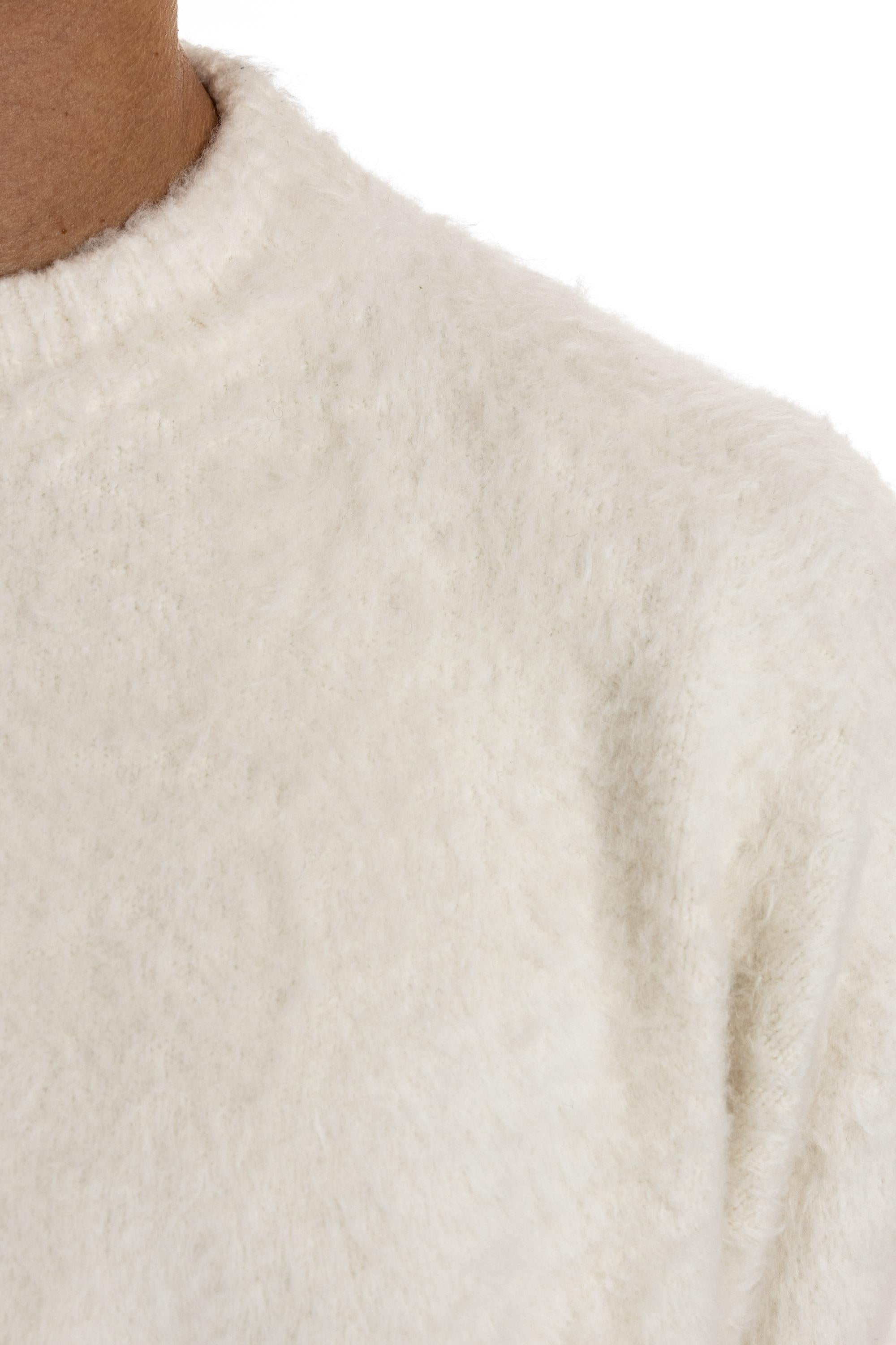 Maglia girocollo oversize in cotone con spacchi RA5301 RA4502 Roberto Collina