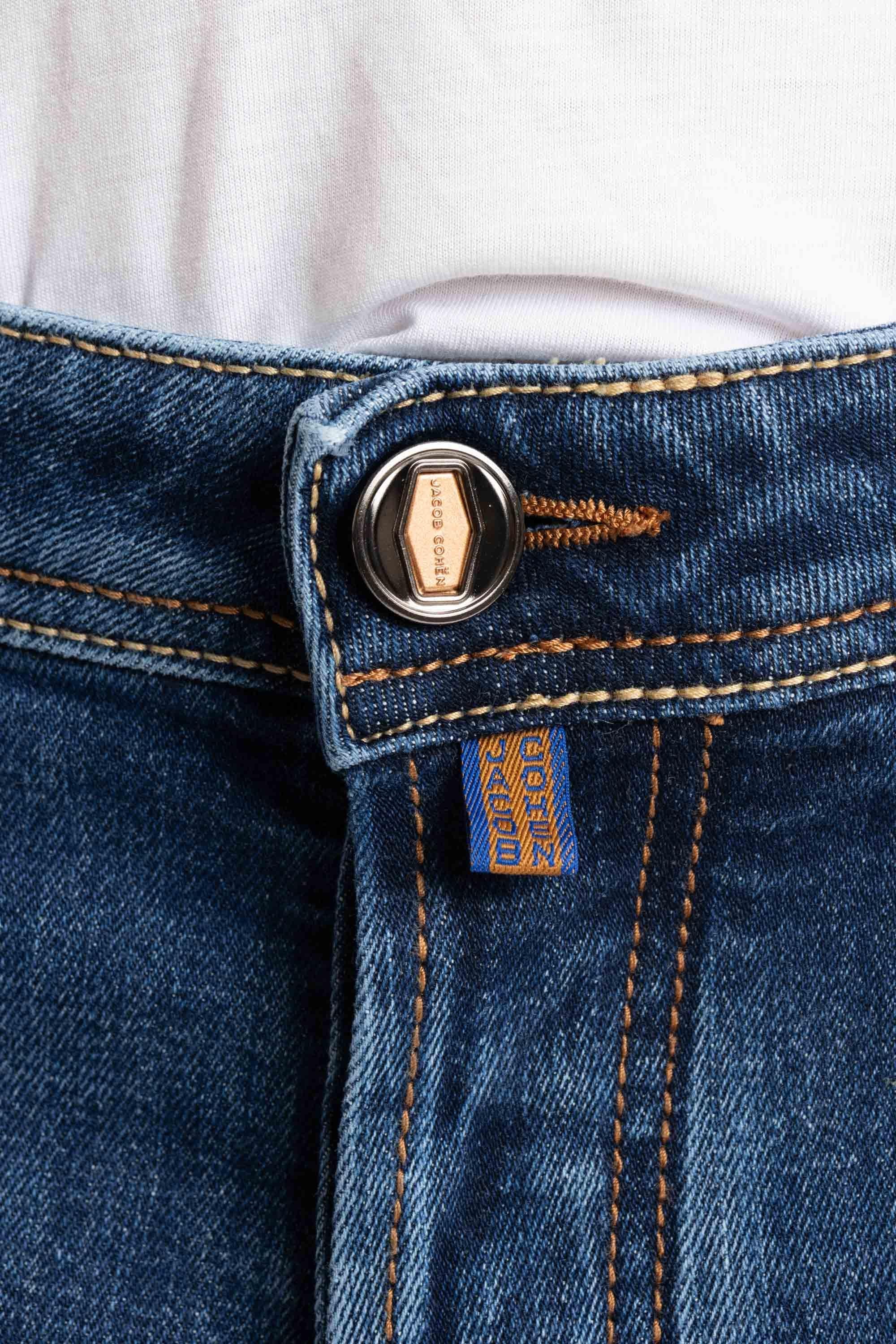 Jeans etichetta pelle e cavallino mod. Nick slim fit E07 32 S 4071 NICK SLIM 923D Jacob Cohen