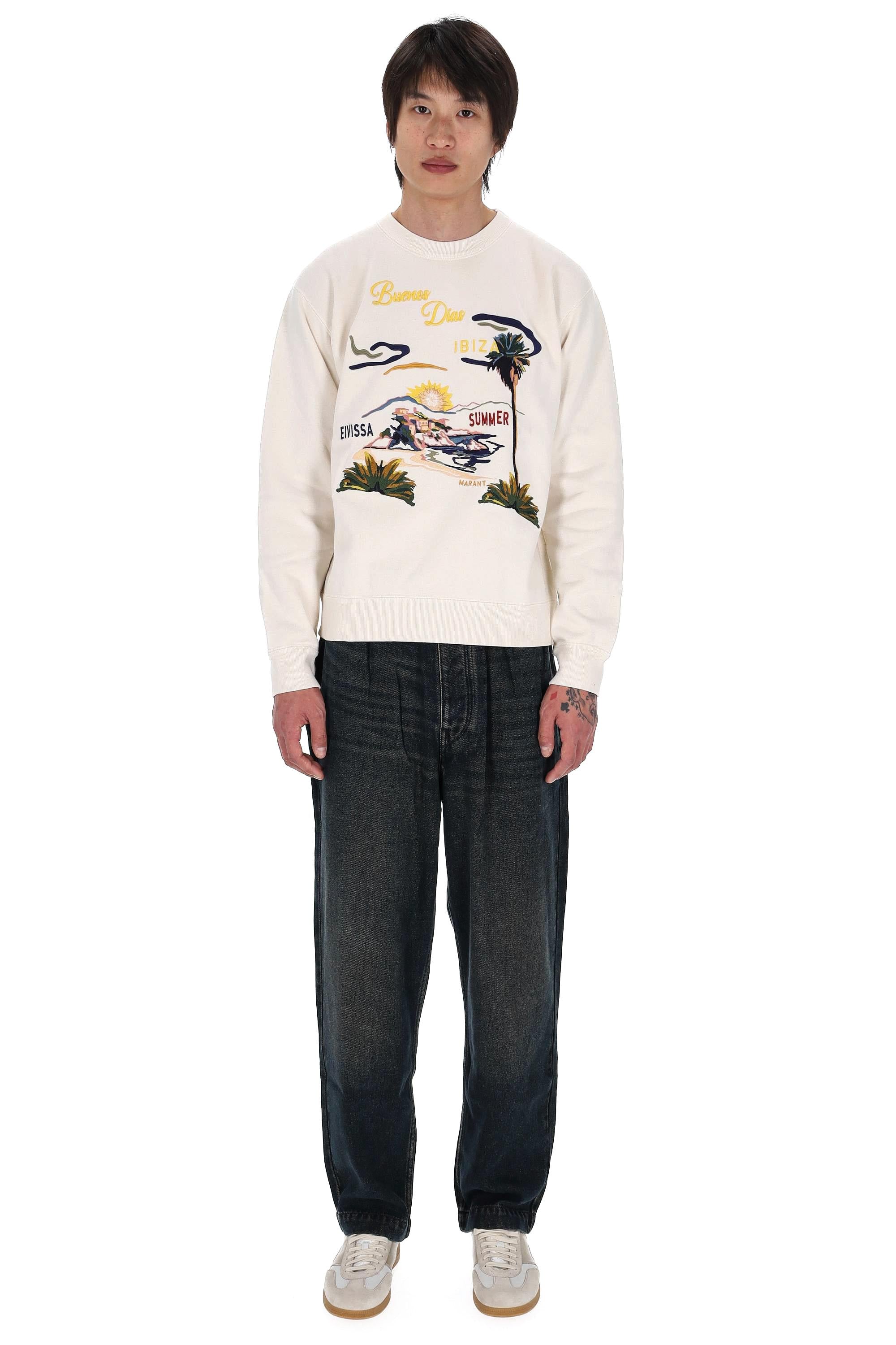 Isabel Marant Felpa girocollo in cotone Ibiza mod. Mikoy SW0029HA-D1M06H 23EC