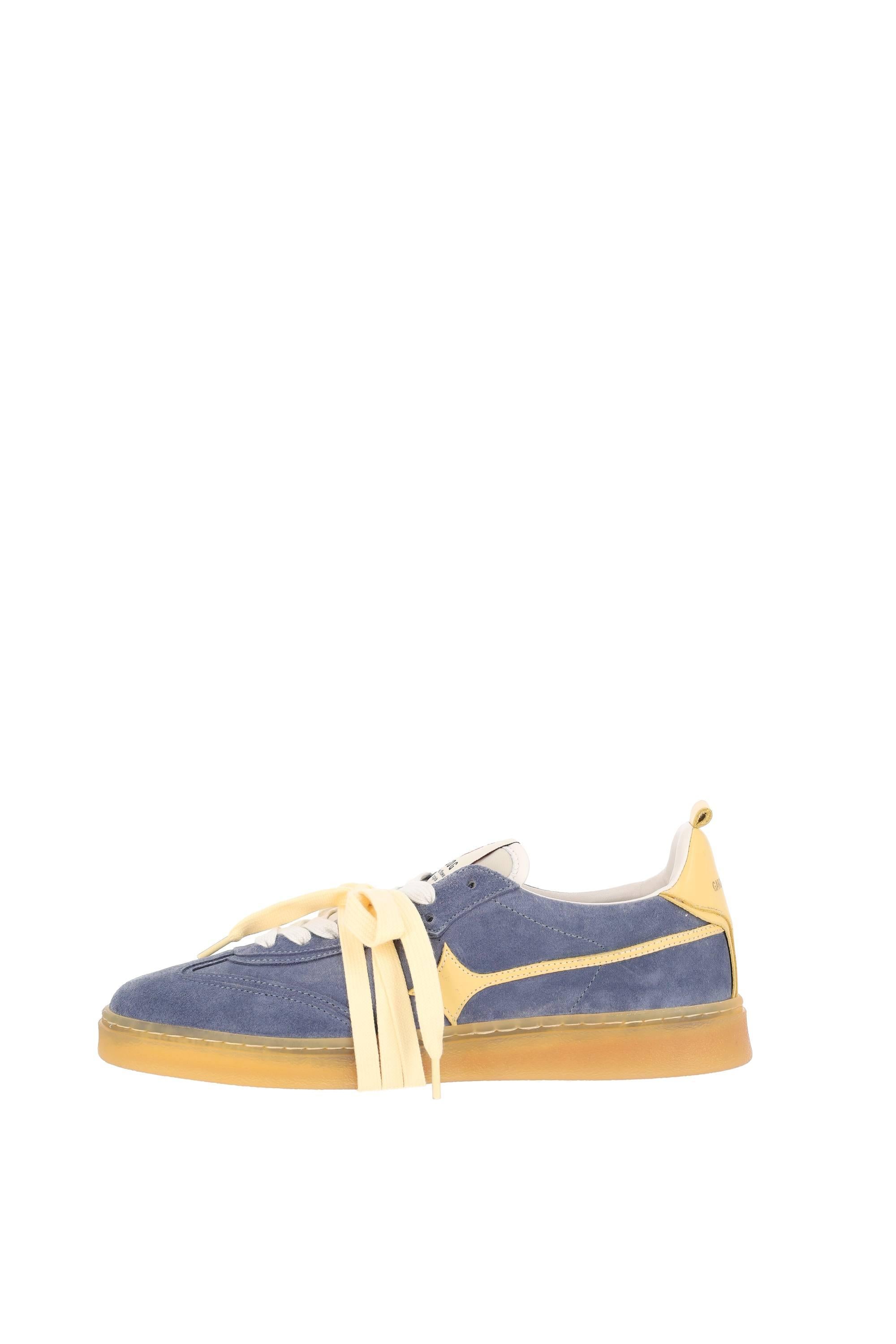Garden of God Sneaker in camoscio con dettagli in pelle mod. Earth EARTH GREY/YELLOW