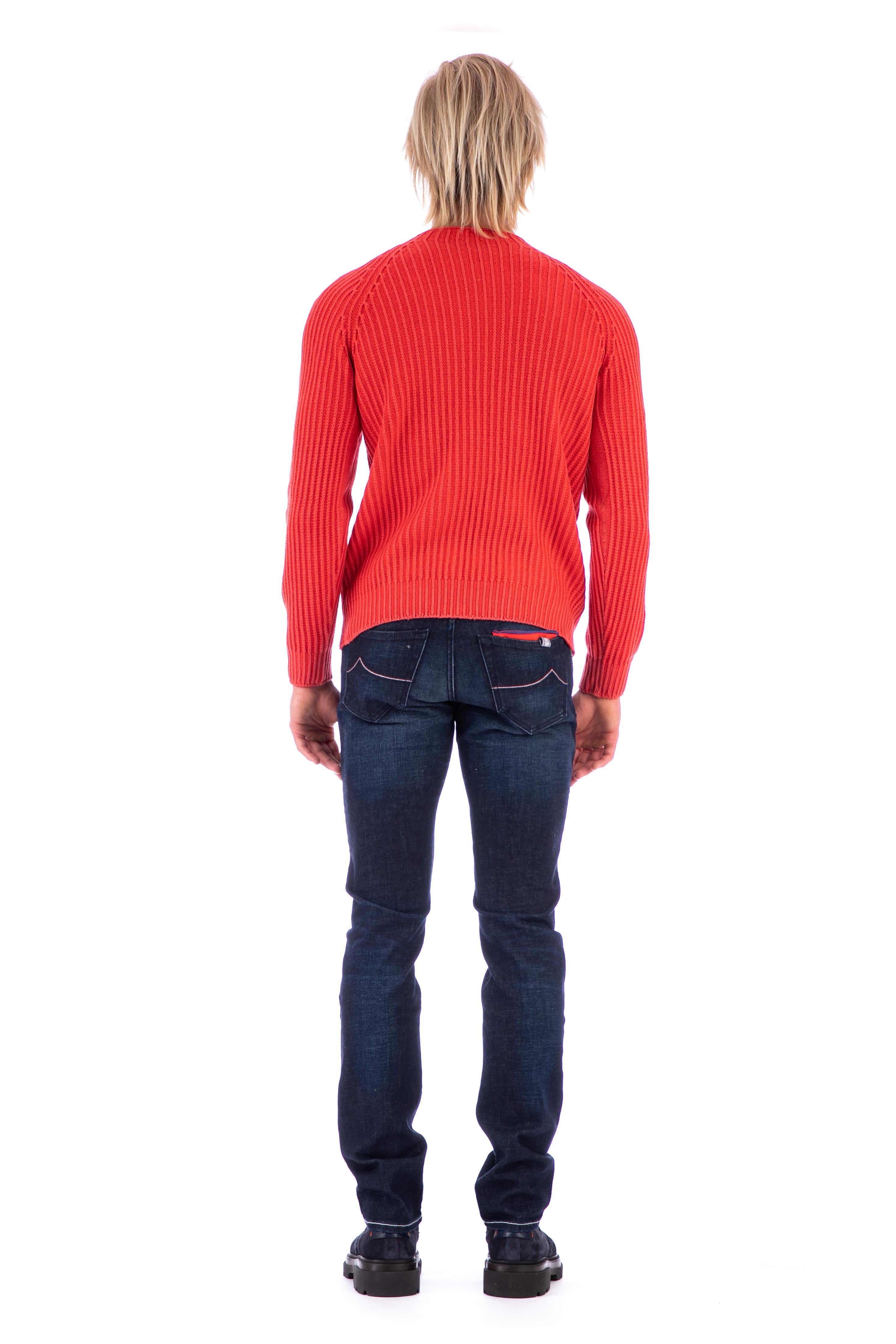 Maglia girocollo in lana costa inglese reversibile mod. tamata MA825 0305238IF_2 C155 Fly3