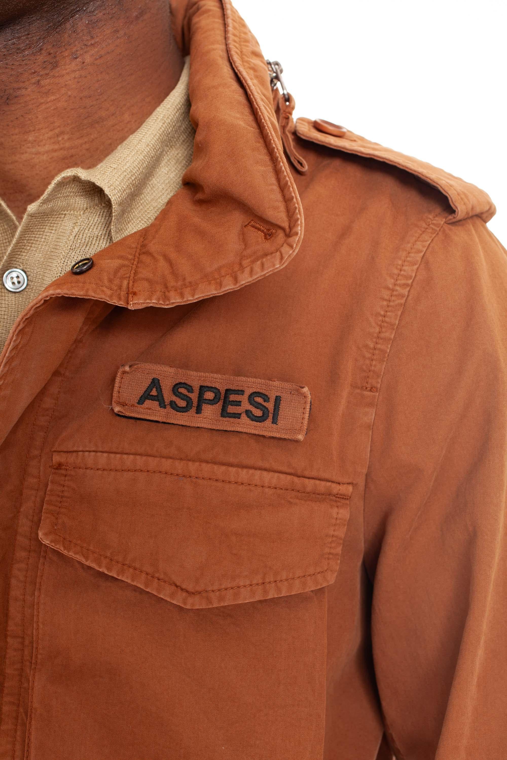 Mini field jacket in cotone con logo staccabile CG20 A262 ST/2 85321 Aspesi