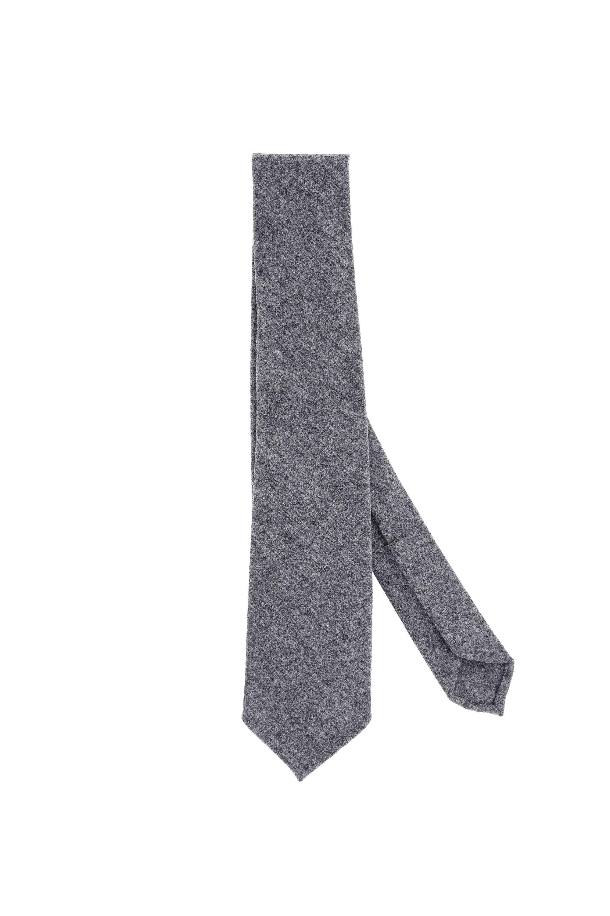 Barba Cravatta sartoriale 7 pieghe in lana vergine 51025-LTIE 0075