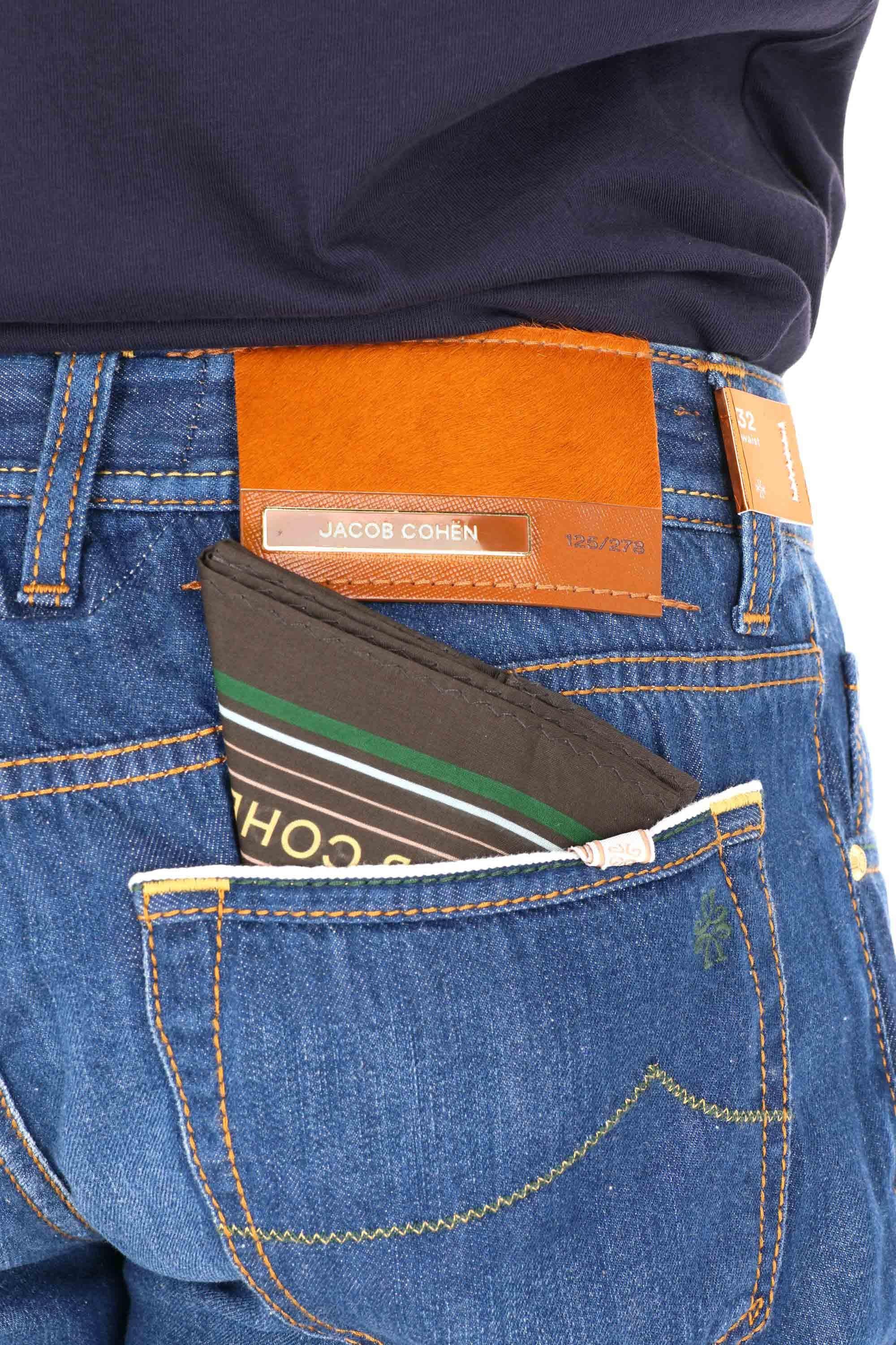 Jacob Cohen Jeans Limited Edition in cotone comfort etichetta cognac Bard fit QL004 060 T732A BARD 100D