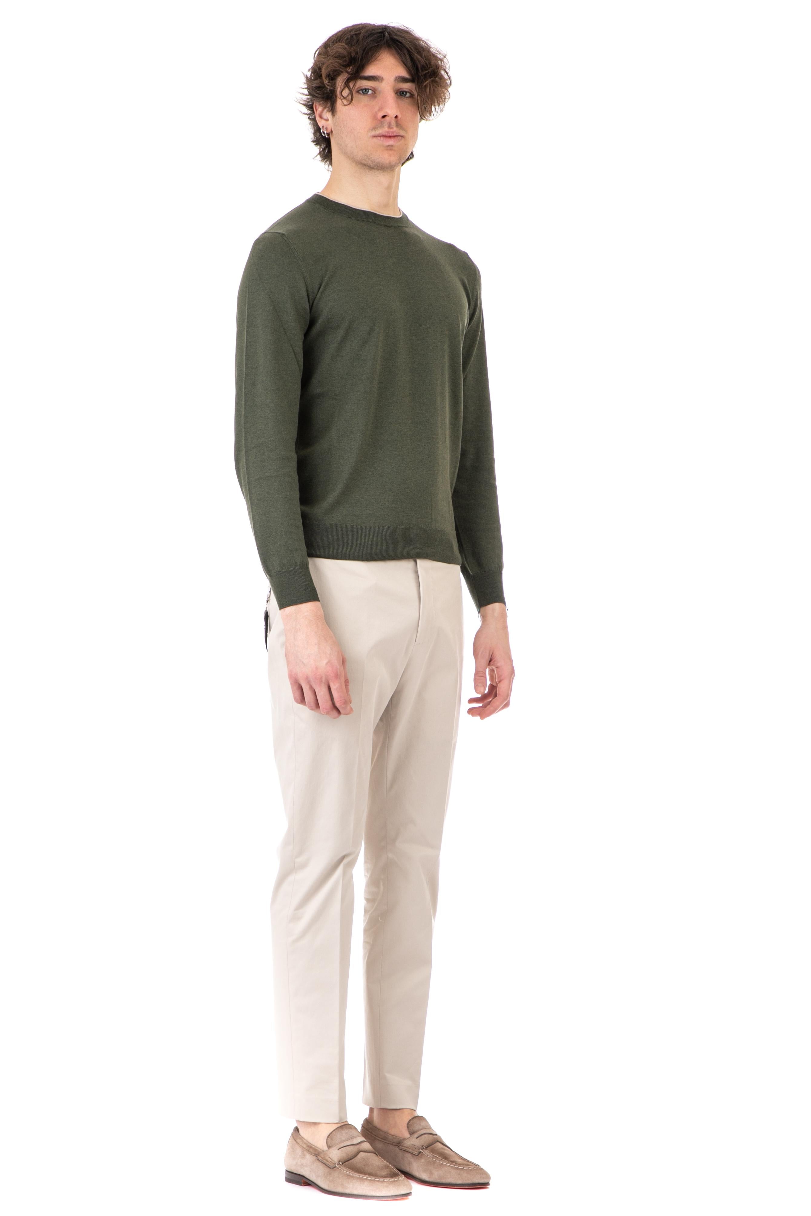 Maglia girocollo in cotone-seta CTS24801BC_N3 CTS239 Il Setaccio