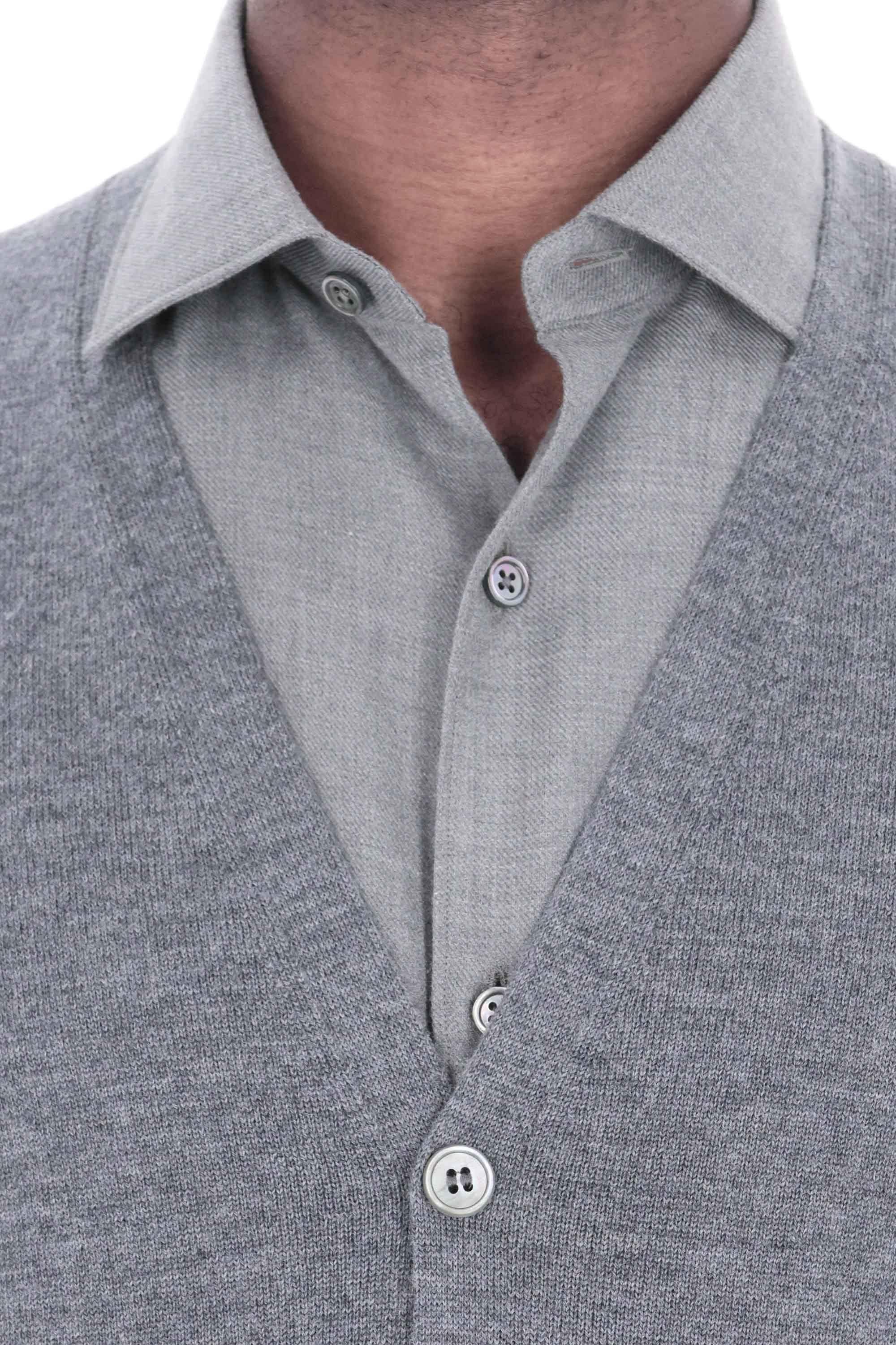 Gilet in lana merino 1429658582 0088 088 Barba