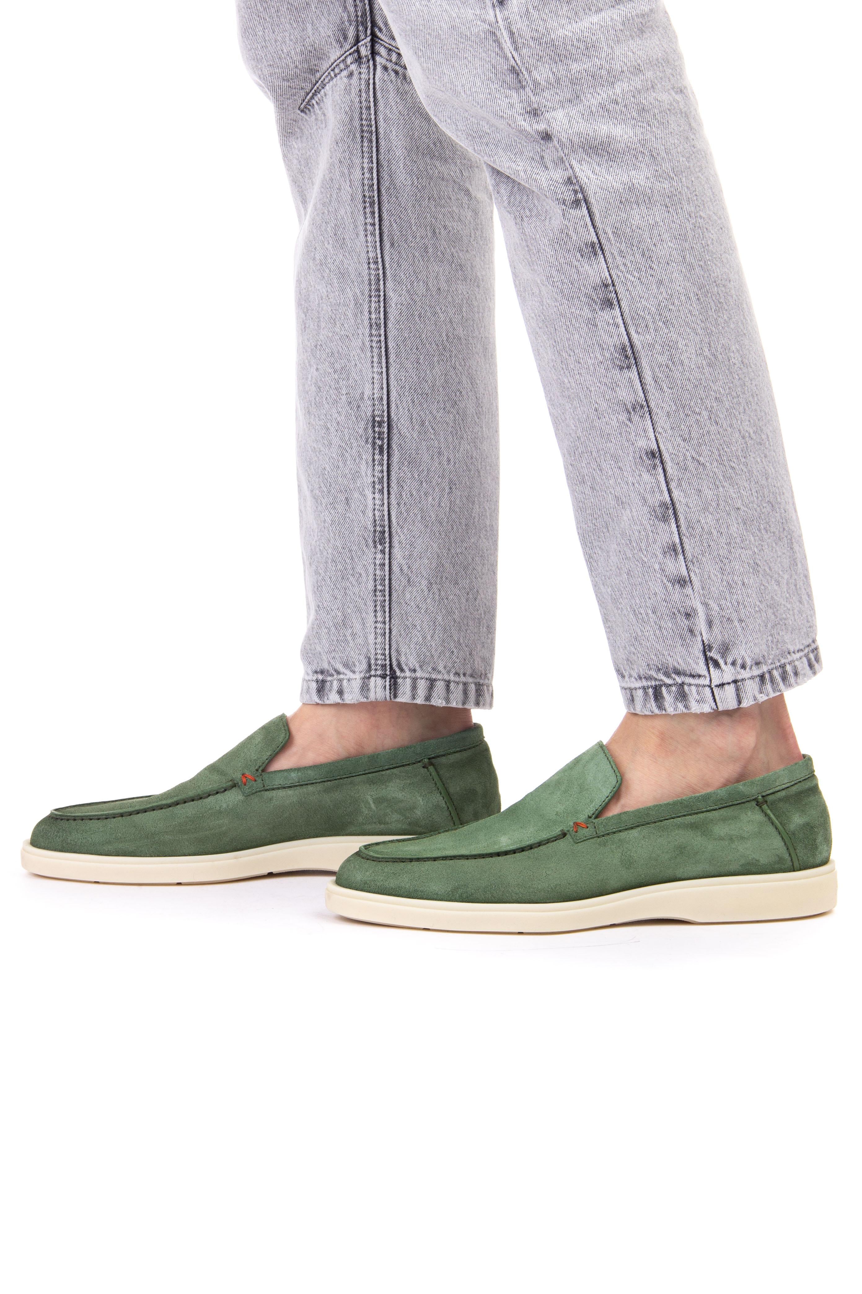Santoni Slip on in camoscio MGDT17824TICVSCXV 36R