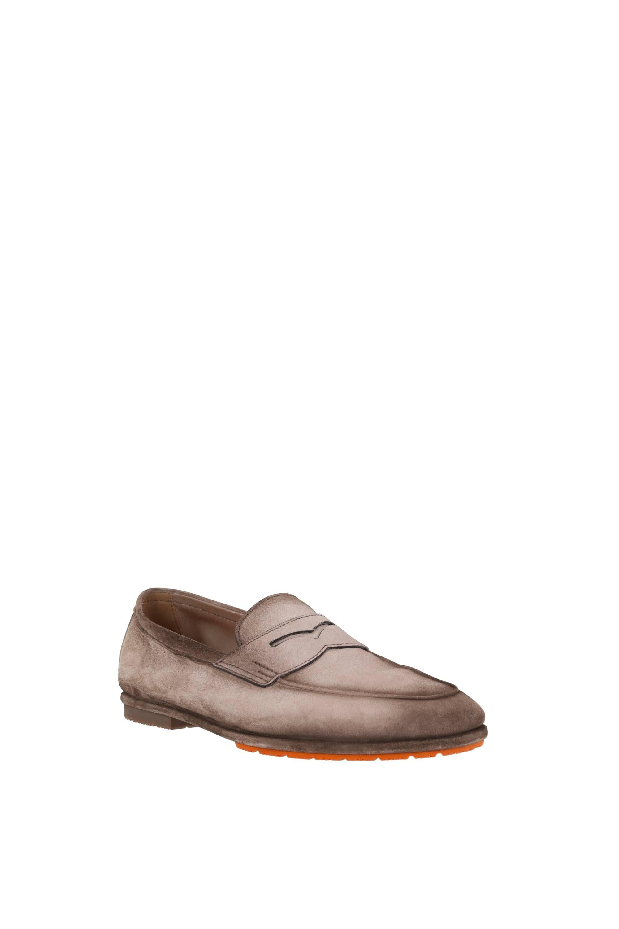 Santoni Mocassino Driver penny in camoscio Seta mod. Carlo MCNC19298SI6SEAA/2 M72