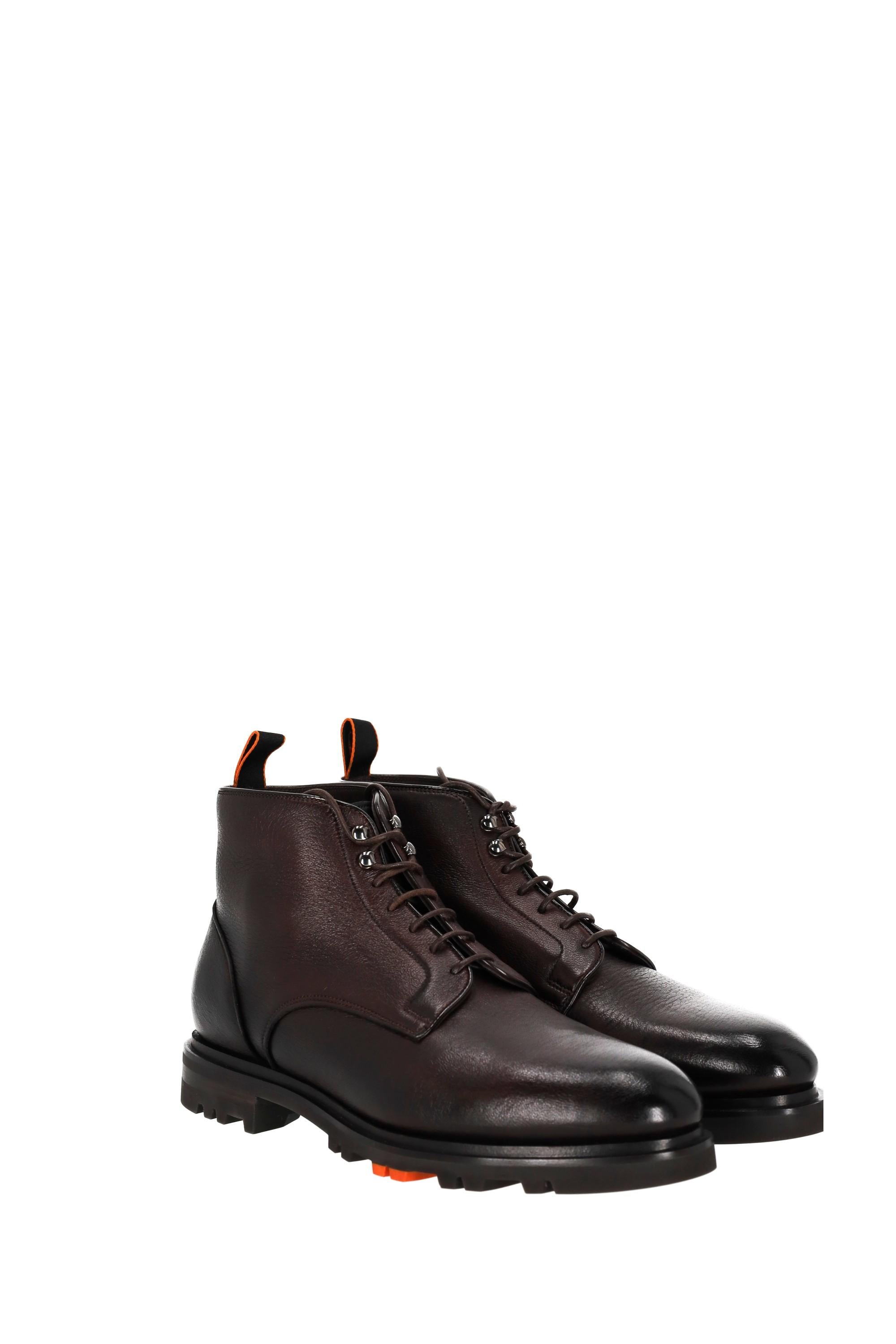 Santoni Polacchino in pelle di cervo modello Logan MCCO18858SM3SLE1 T50