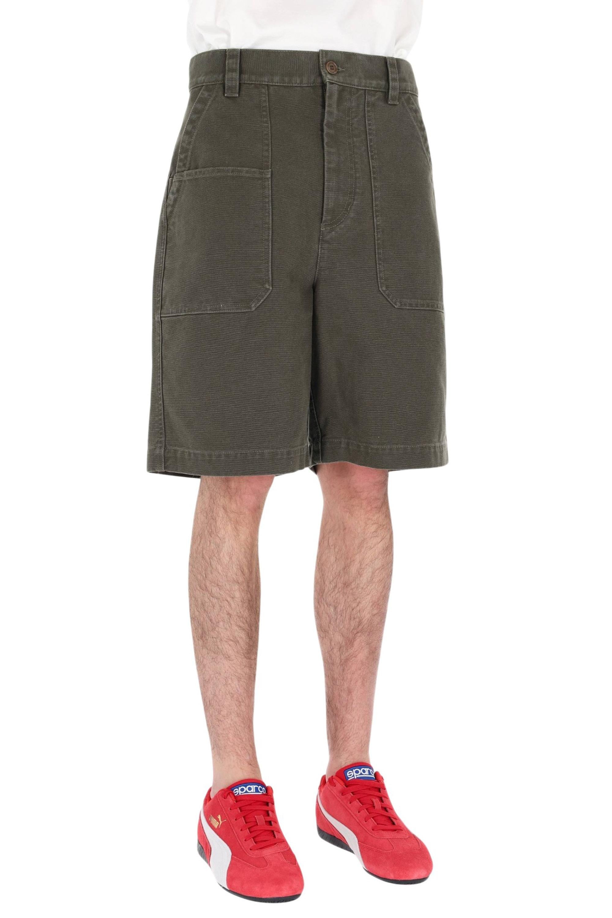 Isabel Marant Bermuda Akyle in canvas di cotone workwear SH0277HA-D1E01H 67KI