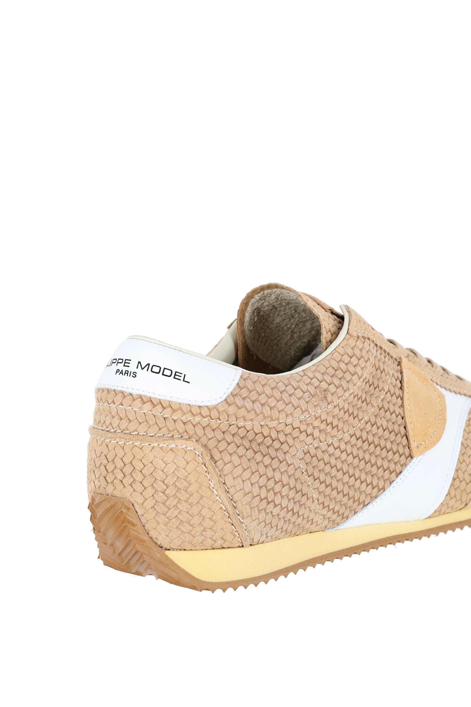 Philippe Model Sneaker retrò in camoscio intrecciato mod. Planche PNLU DT12