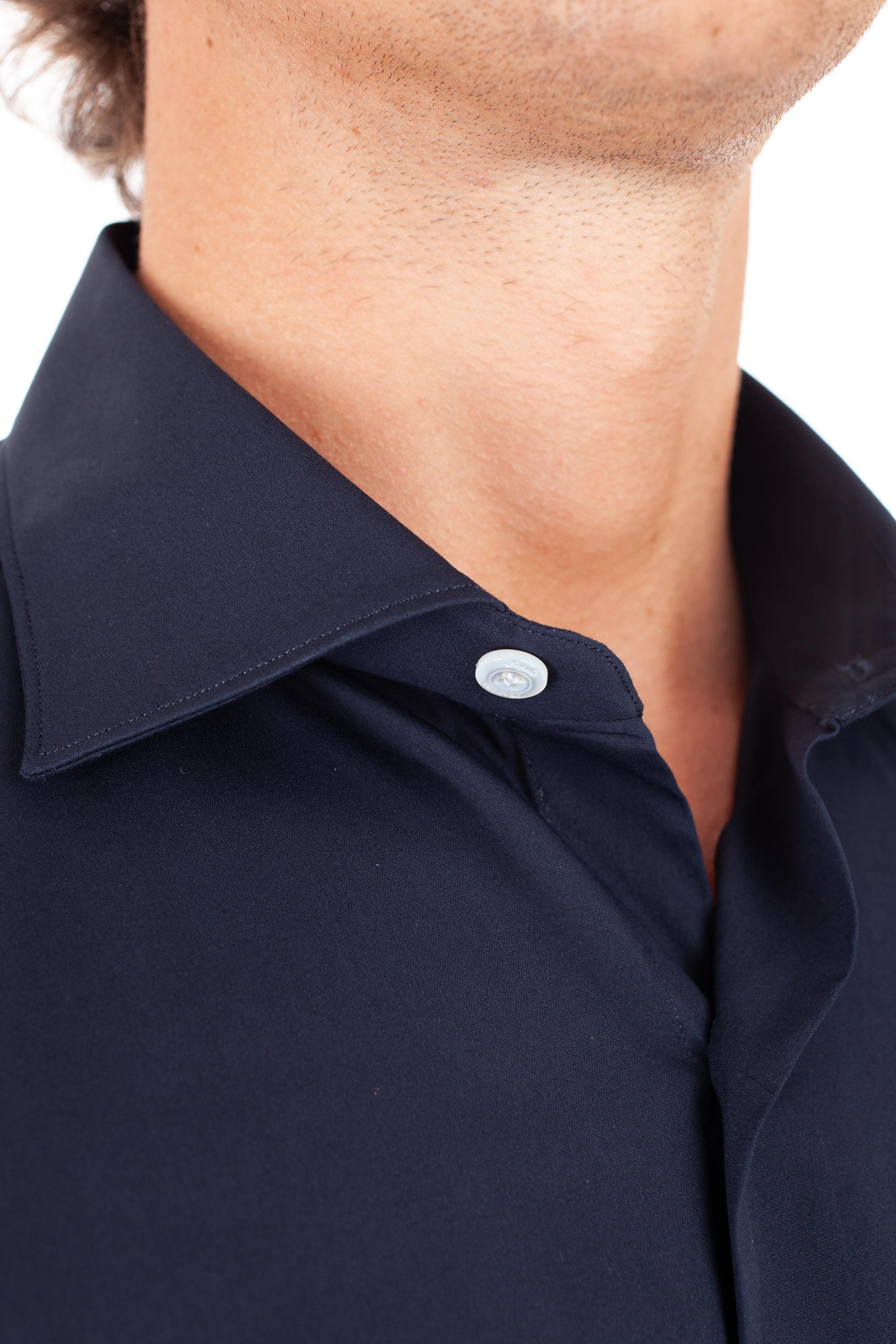 Camicia sartoriale in popeline stretch linea milano ML-ZNPS-Z 010998 C0033 11 Finamore