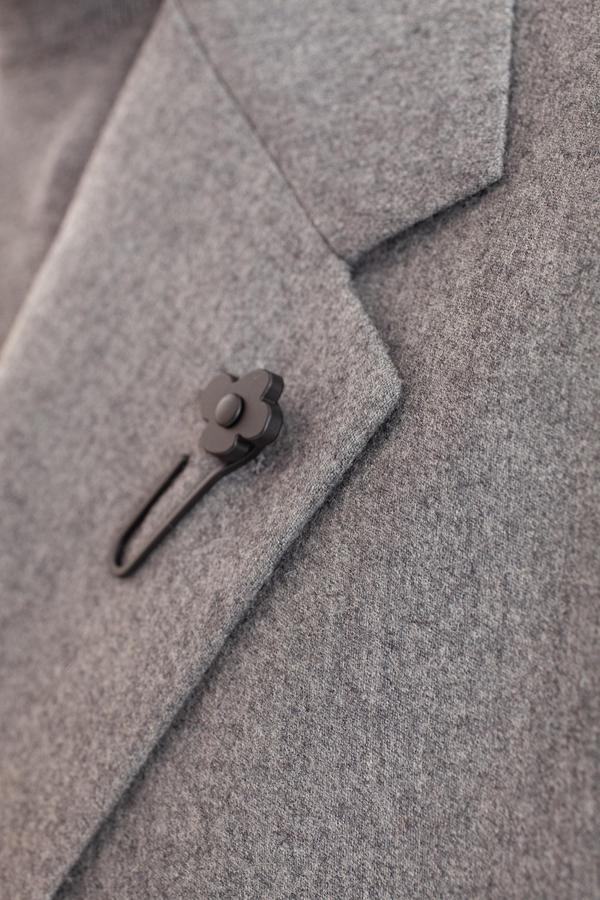 Giacca doppiopetto in lana-cashmere stretch IT6740E ITSK61407 930 Lardini