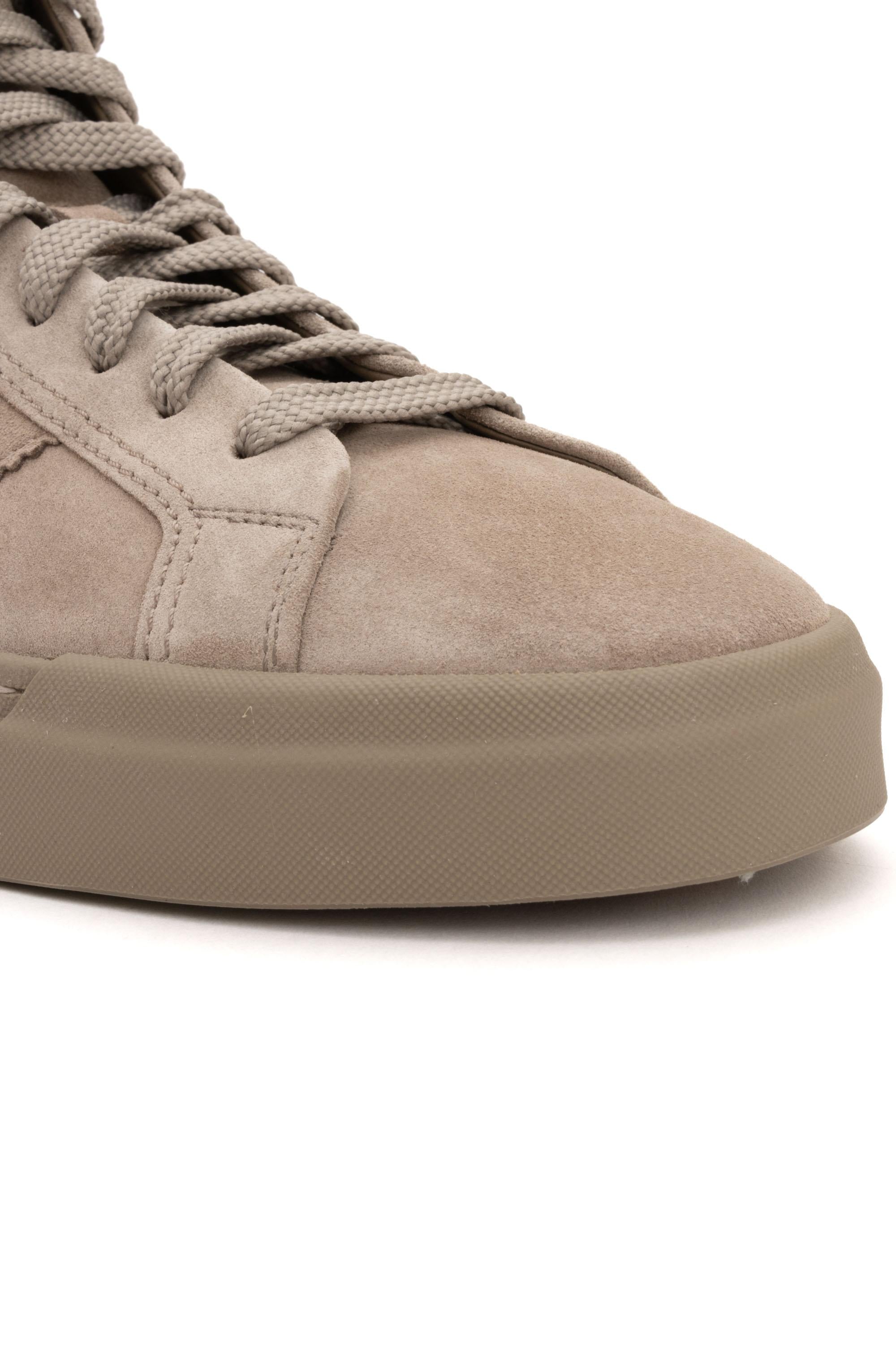 Sneaker mid top in camoscio Double Buckle MBGT21933ARDGSEY M45 Santoni