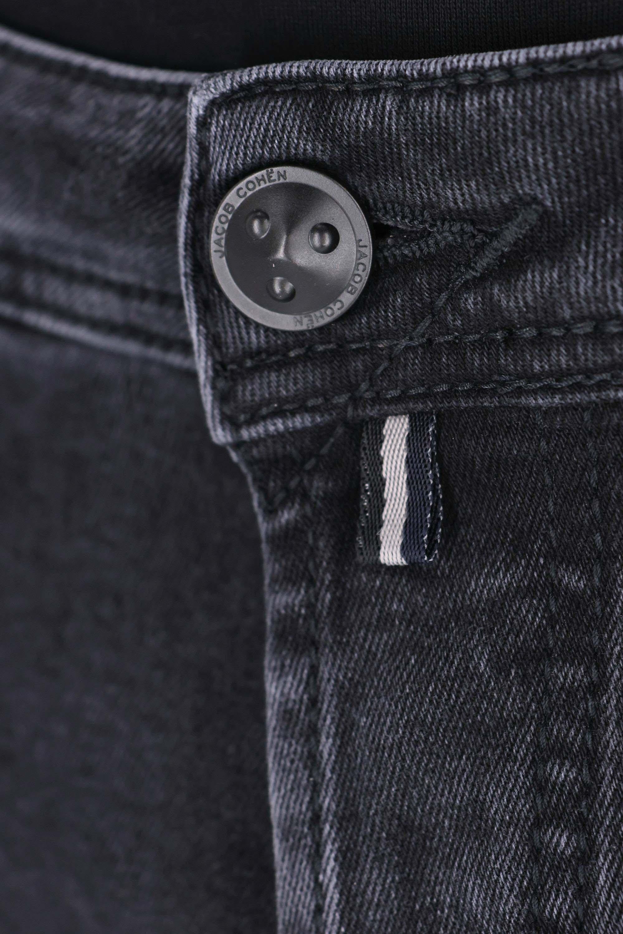 Jacob Cohen Jeans in cotone-modal stretch etichetta saffiano Nick fit JUM_QM006-030-P0023 600D