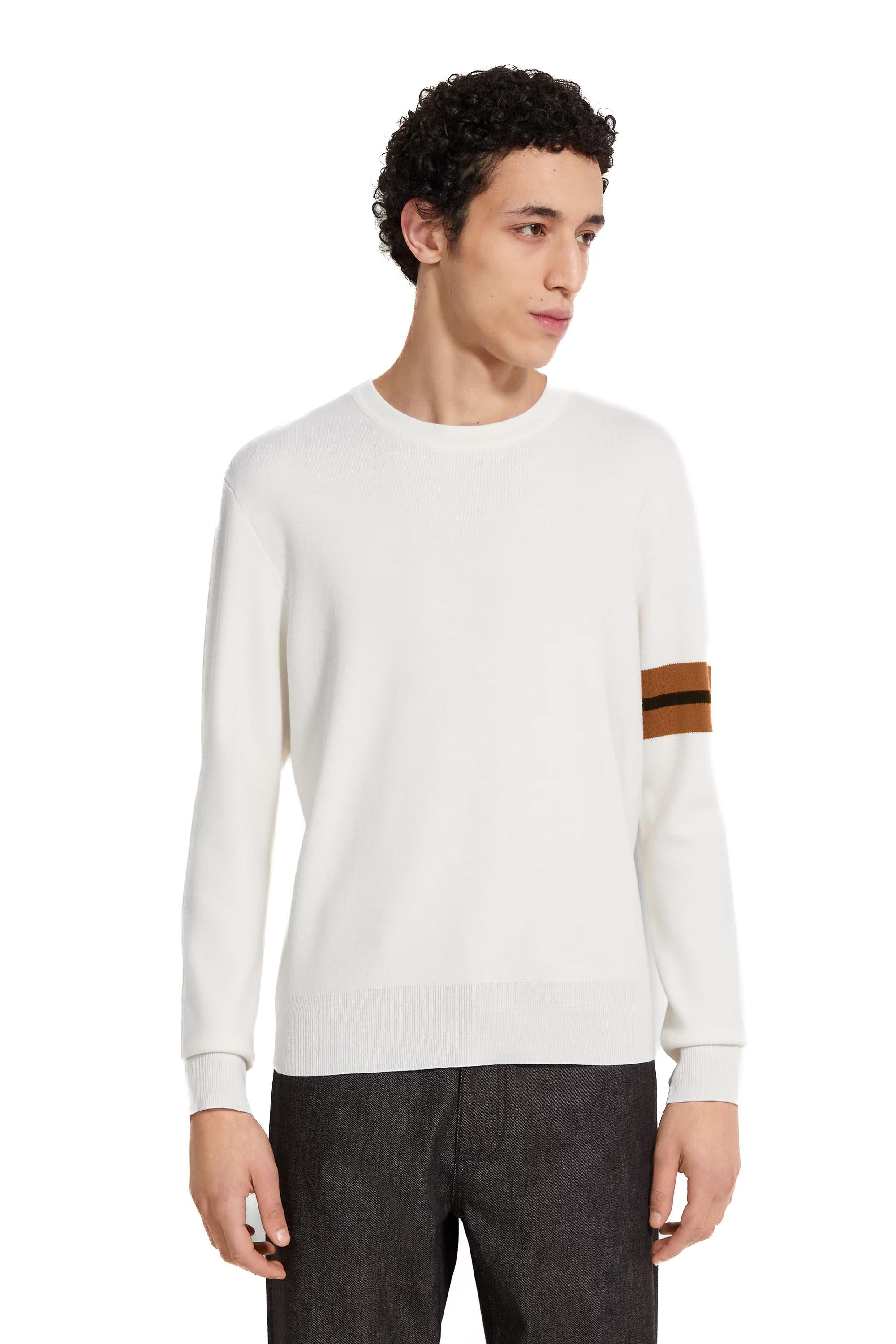 Zegna Maglia girocollo in lana High Performance E8M91 110 N01